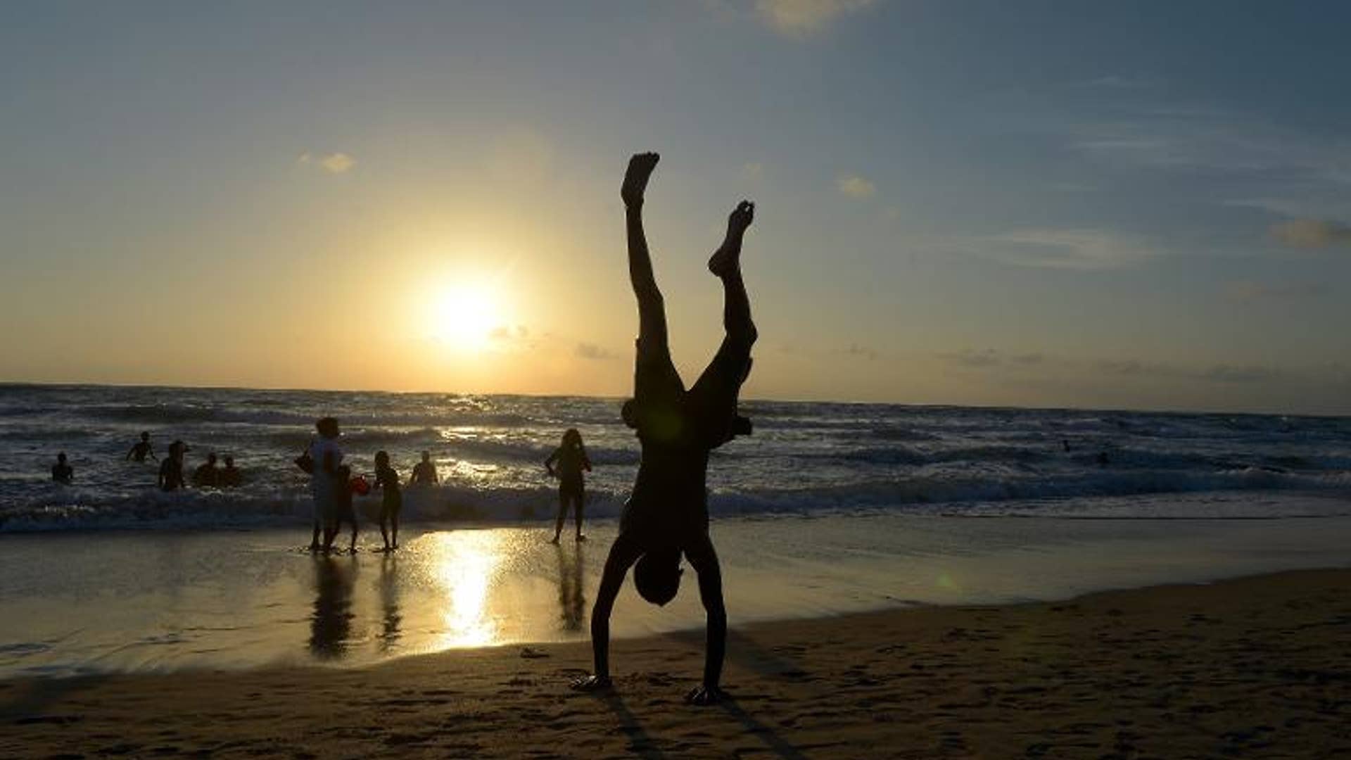 Sunset at the beach
