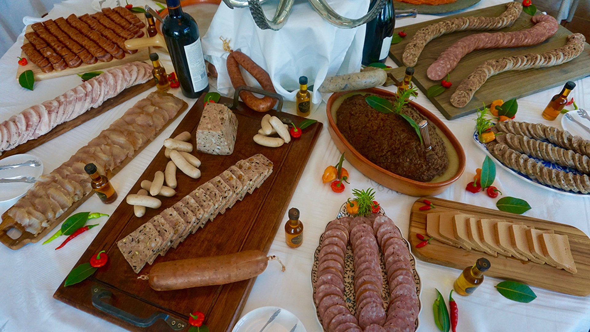 The delicious spread.