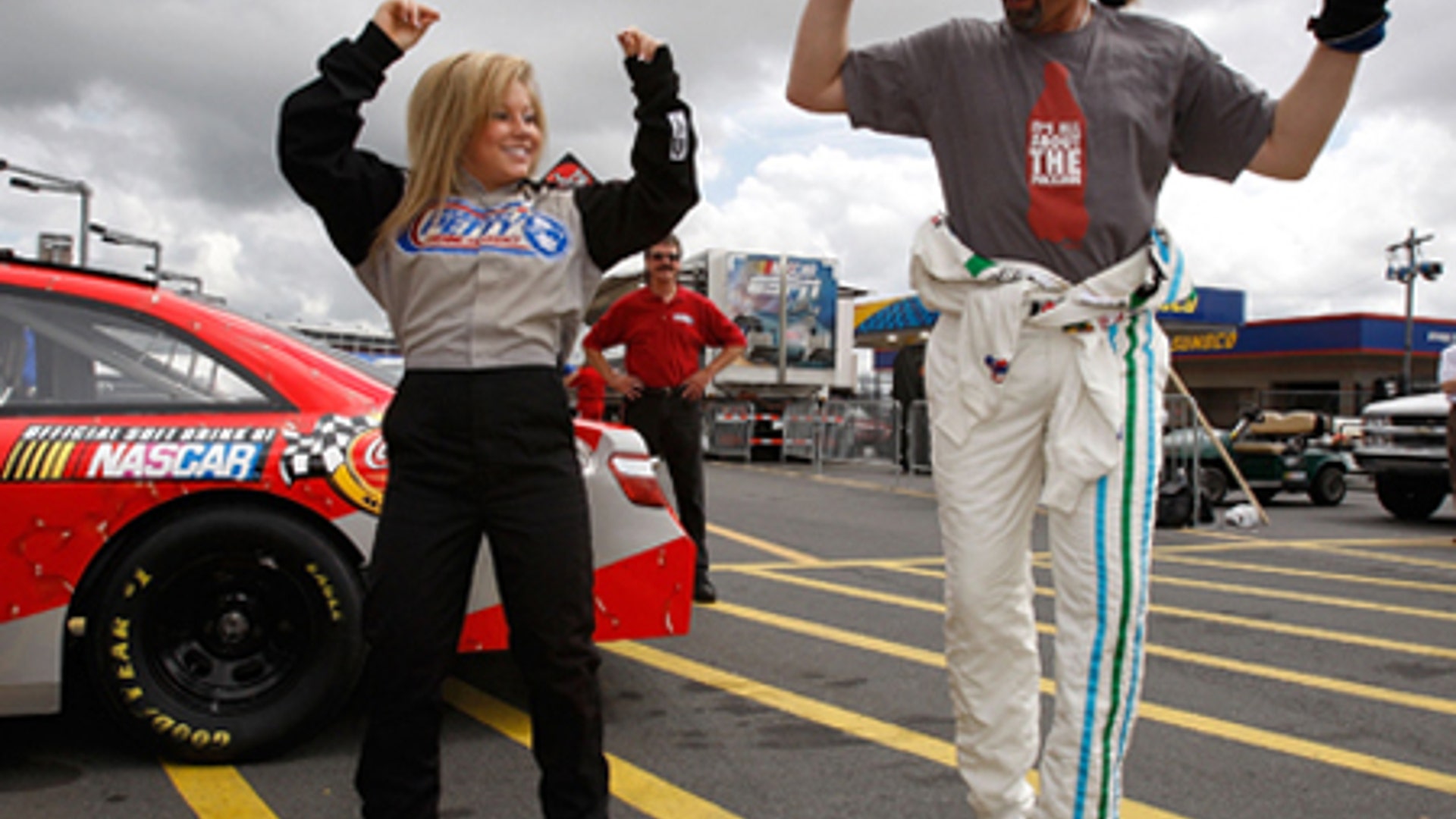 Shawn Johnson and Kyle Petty