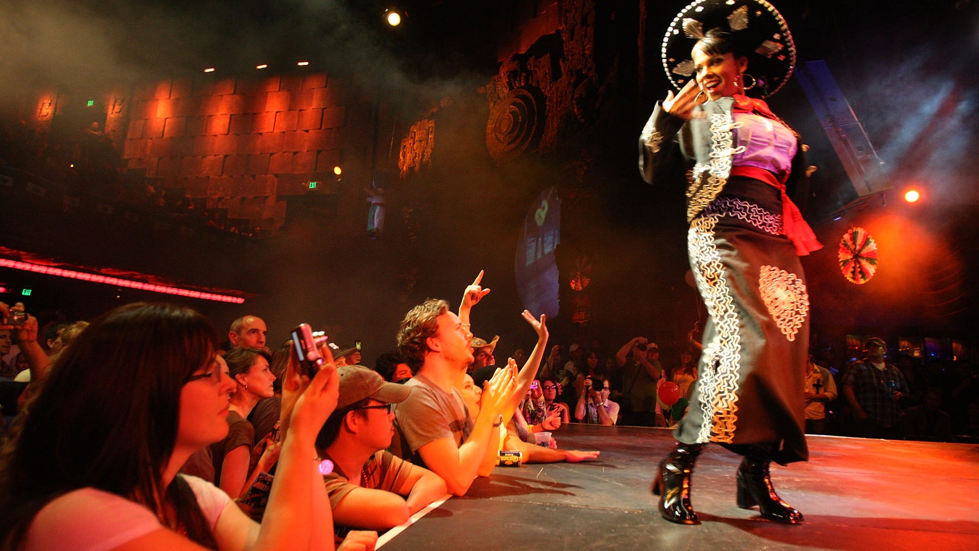 Lucha Va Voom mariachi fully dressed