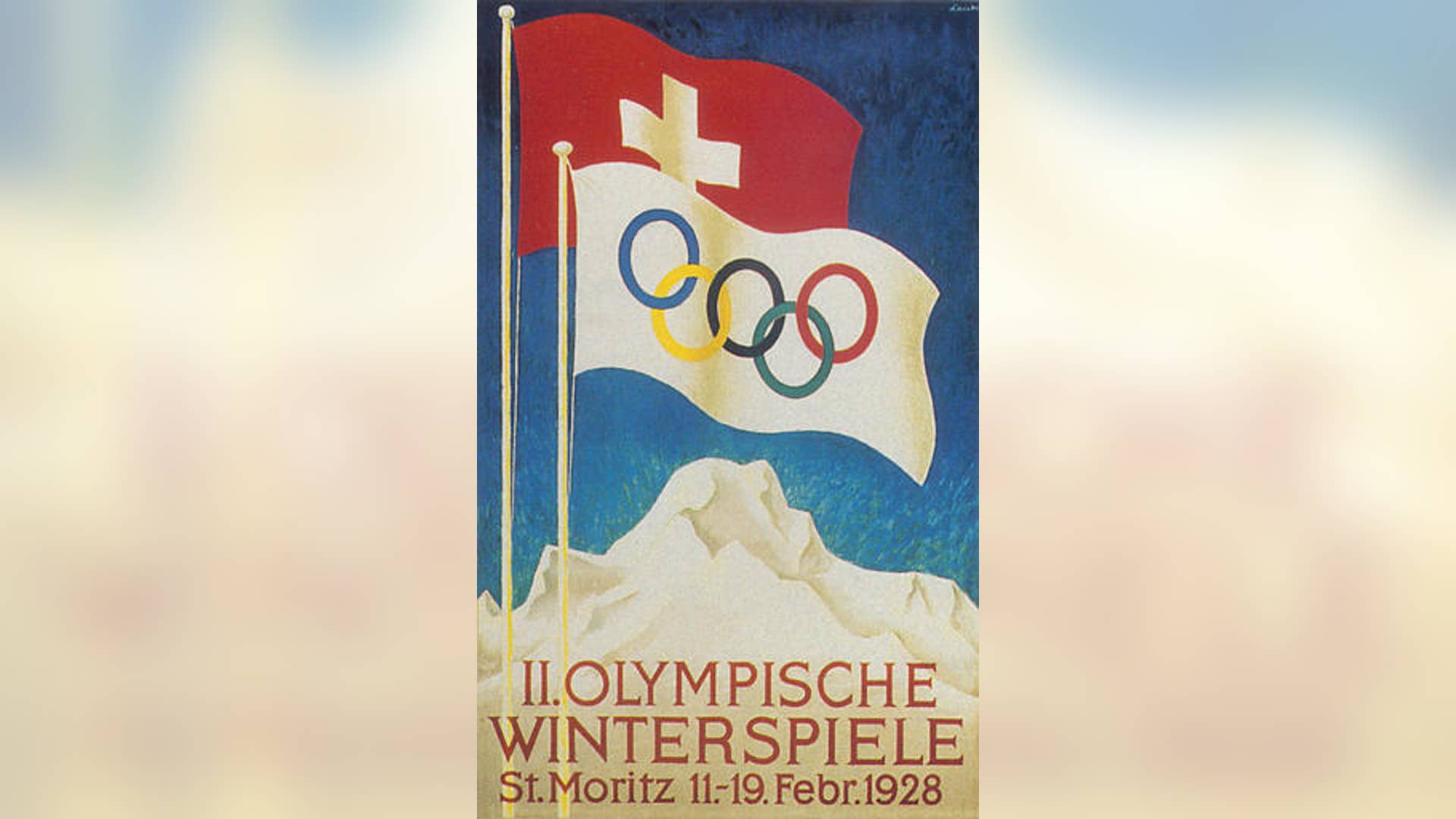 1928 Winter Olympics Poster