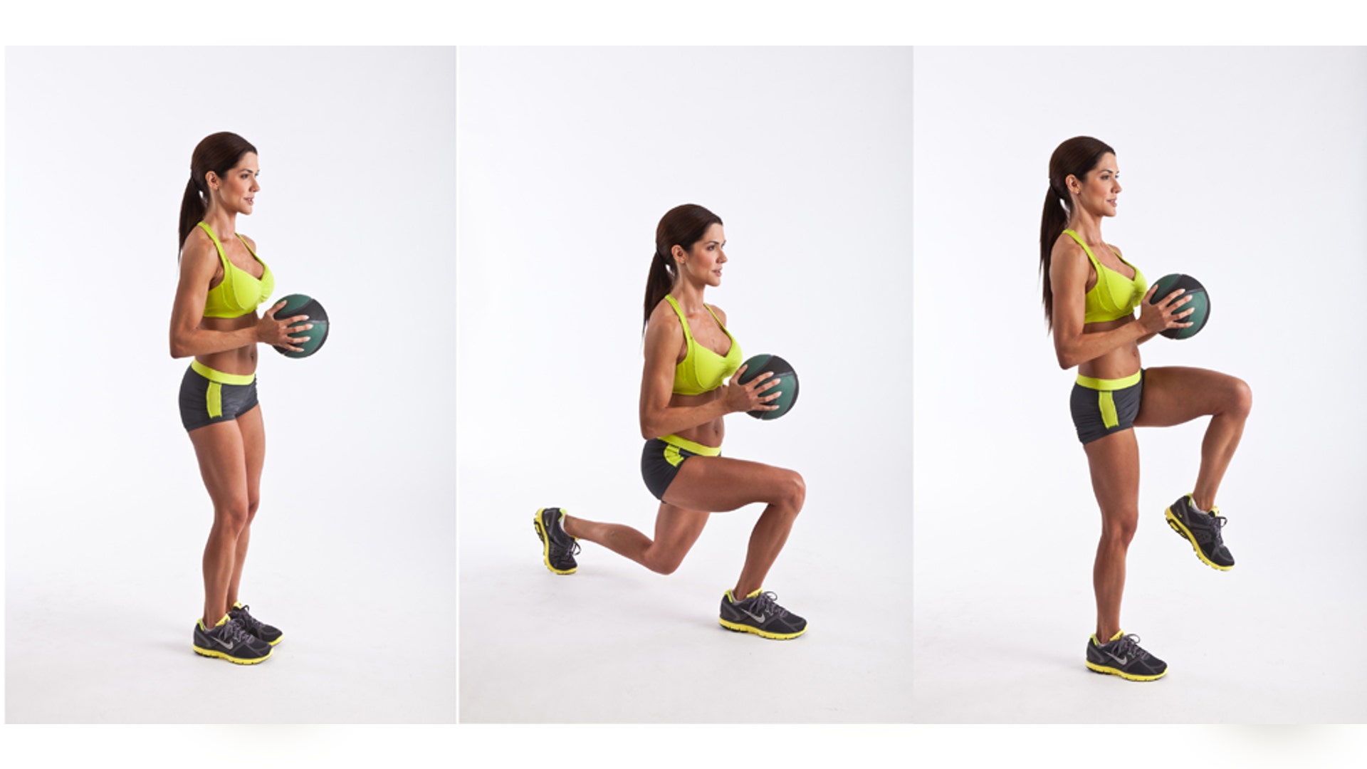 lunge with knee raise