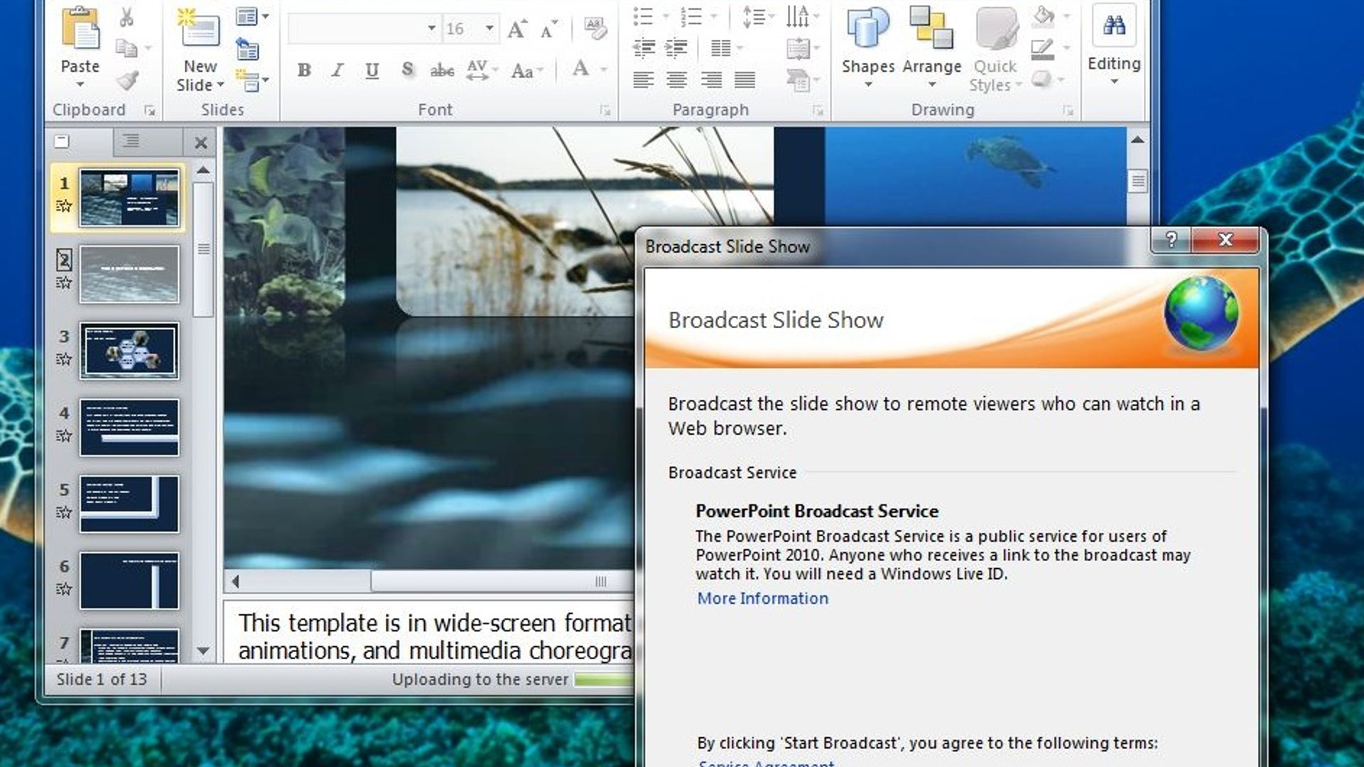Broadcast a PowerPoint Presentation