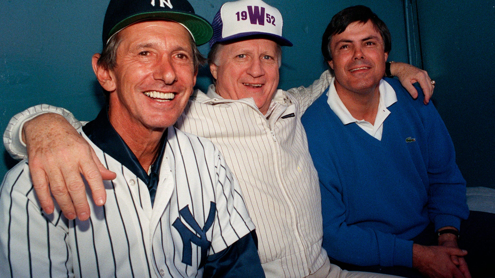 Steinbrenner with Martin and Piniella