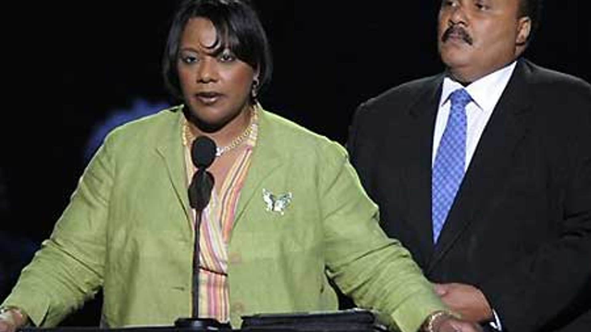 Bernice A. King and Martin Luther King III