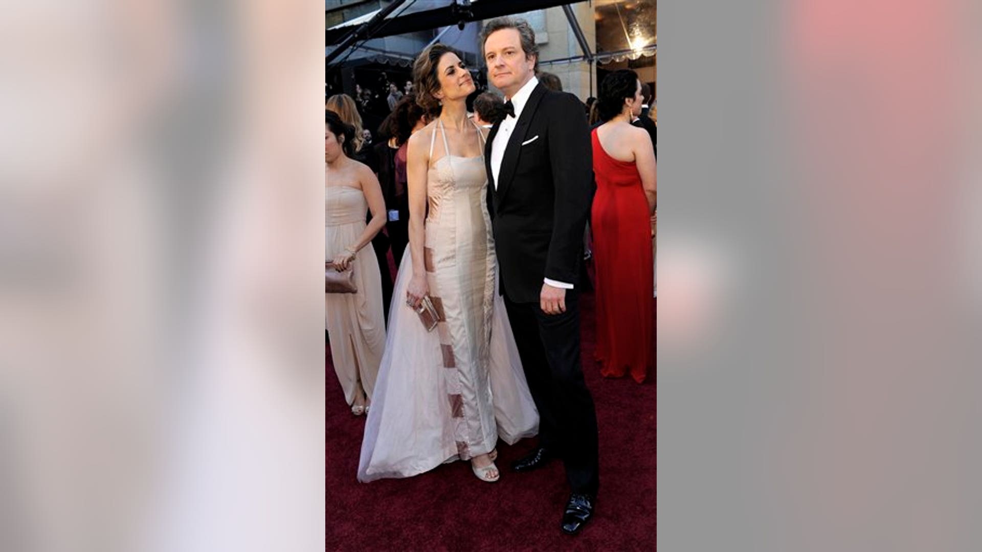 Colin Firth and wife 