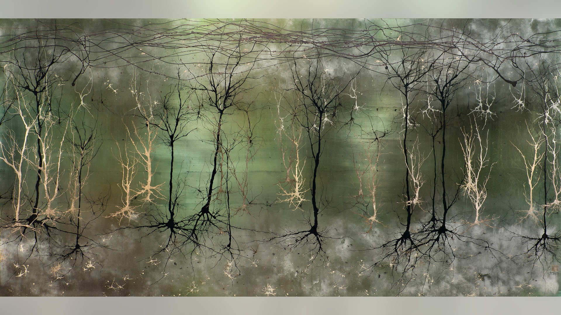 Illustration, first place: Move within the brain’s cells