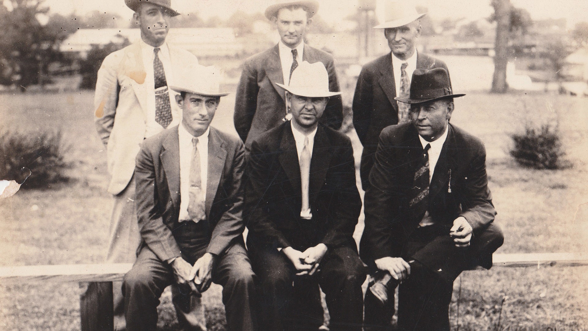 Officers and marksman who apprehended Bonnie and Clyde