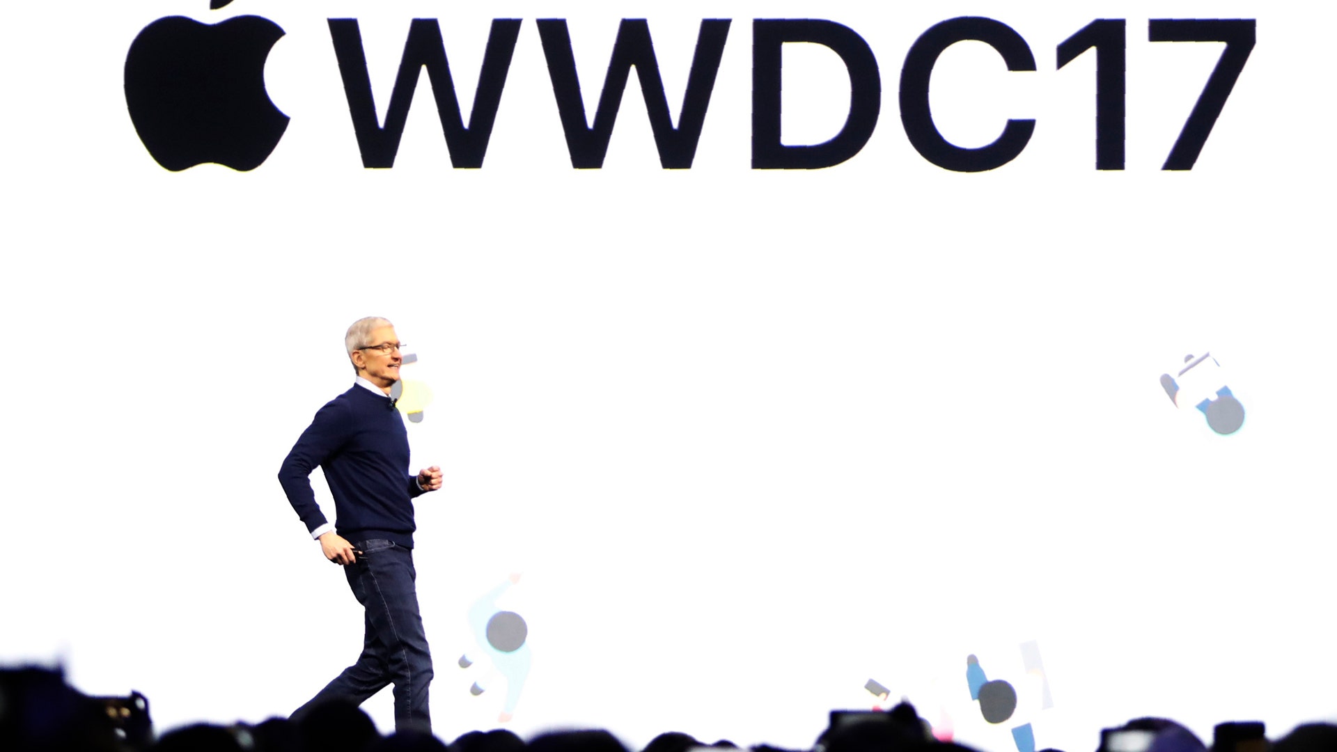 CEO, Tim Cook at Apple's annual world wide developer conference in San Jose, California