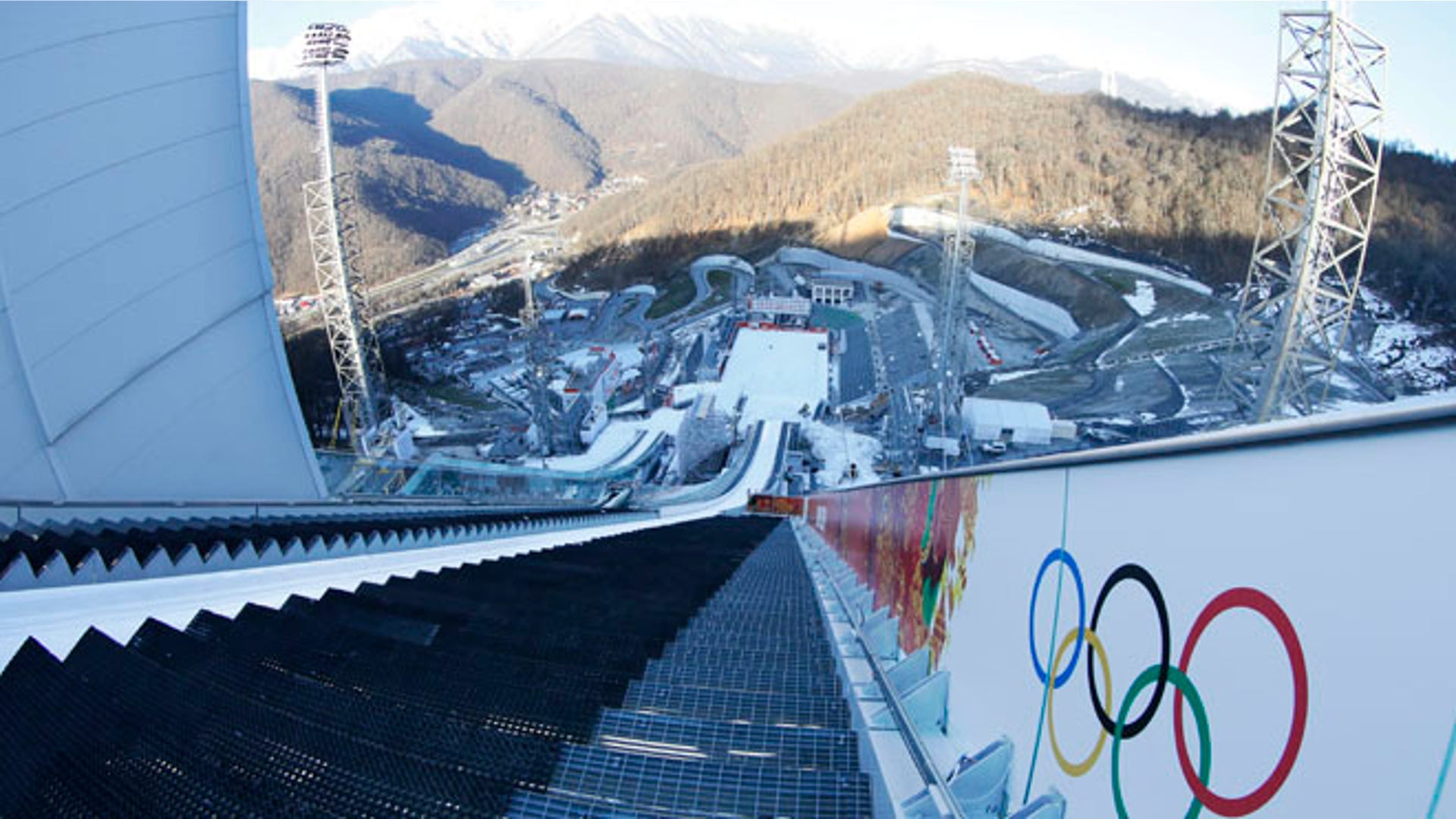 Ski jumping stadium