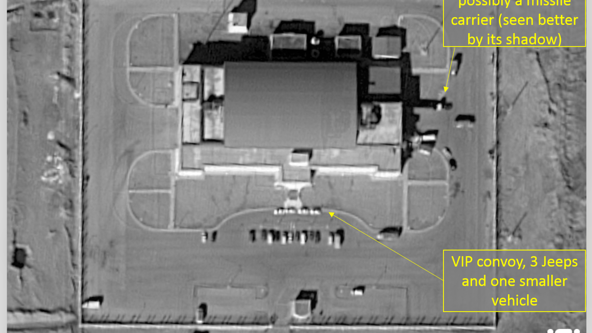 Long vehicle, possibly a missile carrier