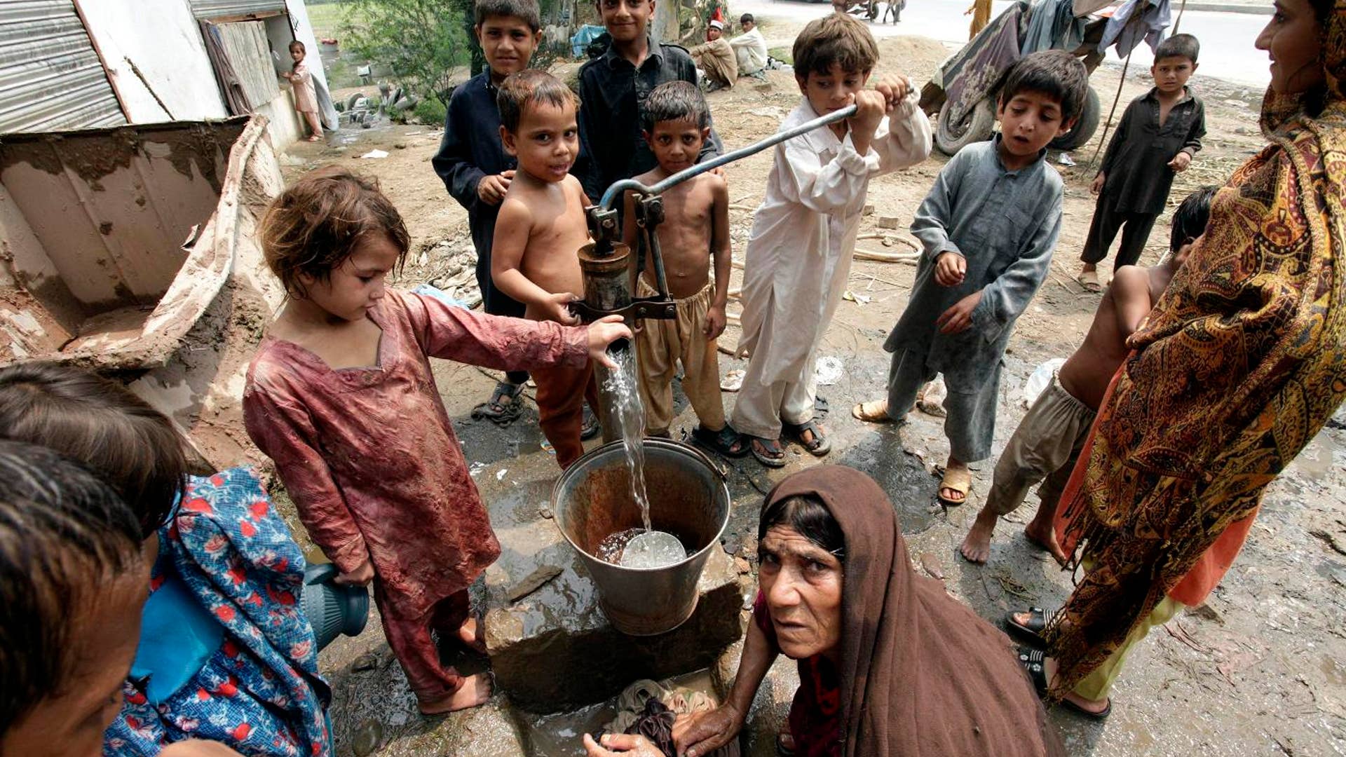 Kids Struggling for Drinking Water