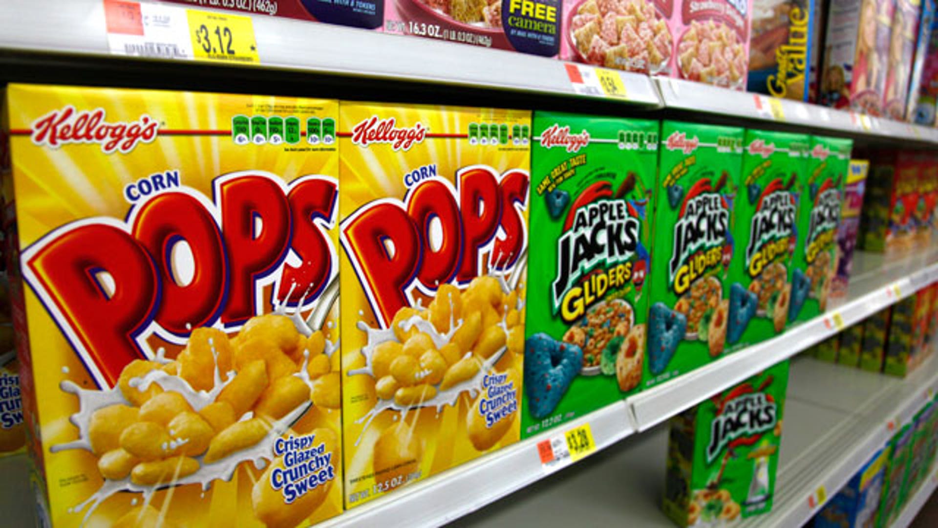 Kellogg's Cereal Boxes at Supermarket 02