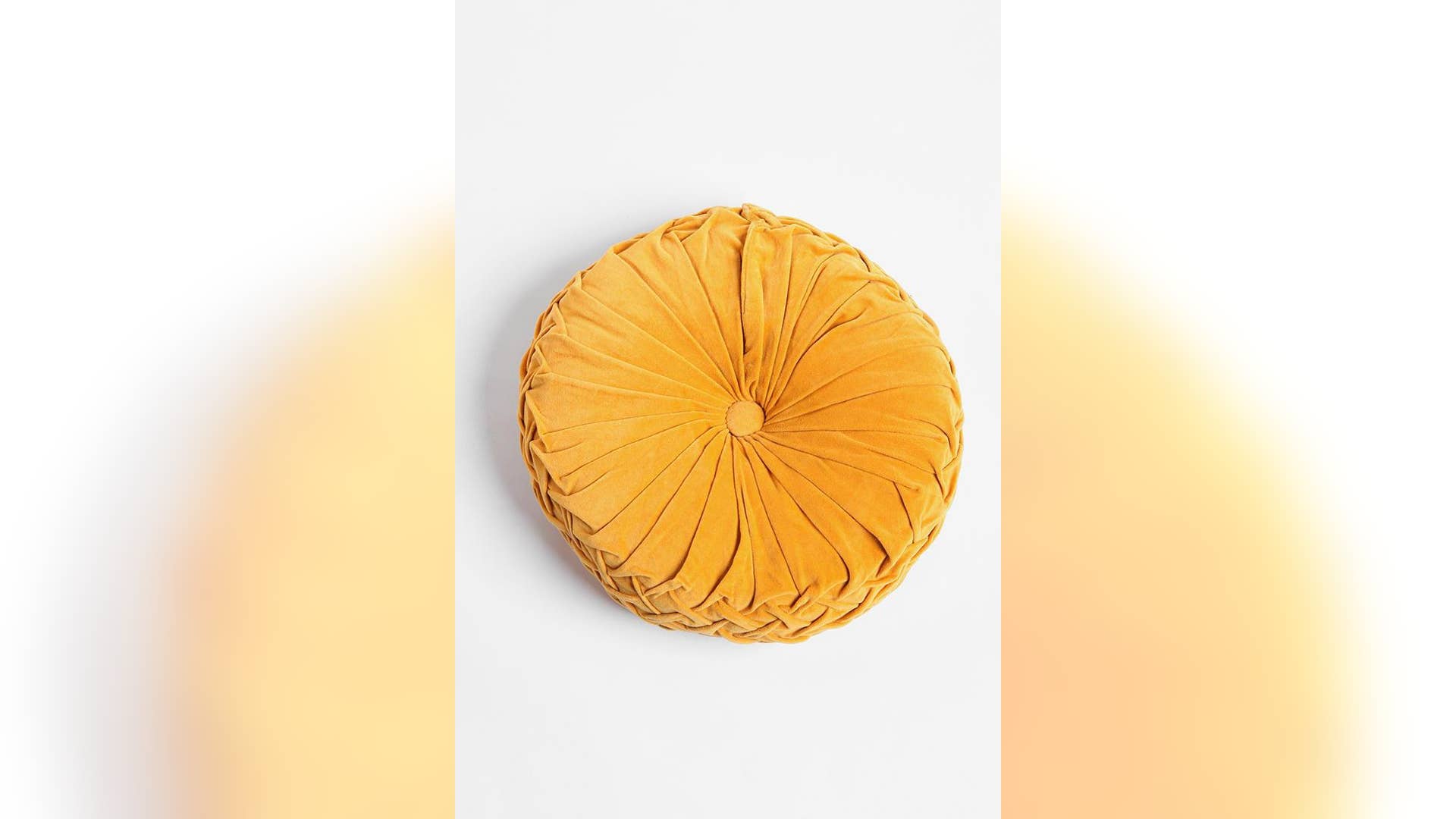 Round Velvet Pintuck Pillow