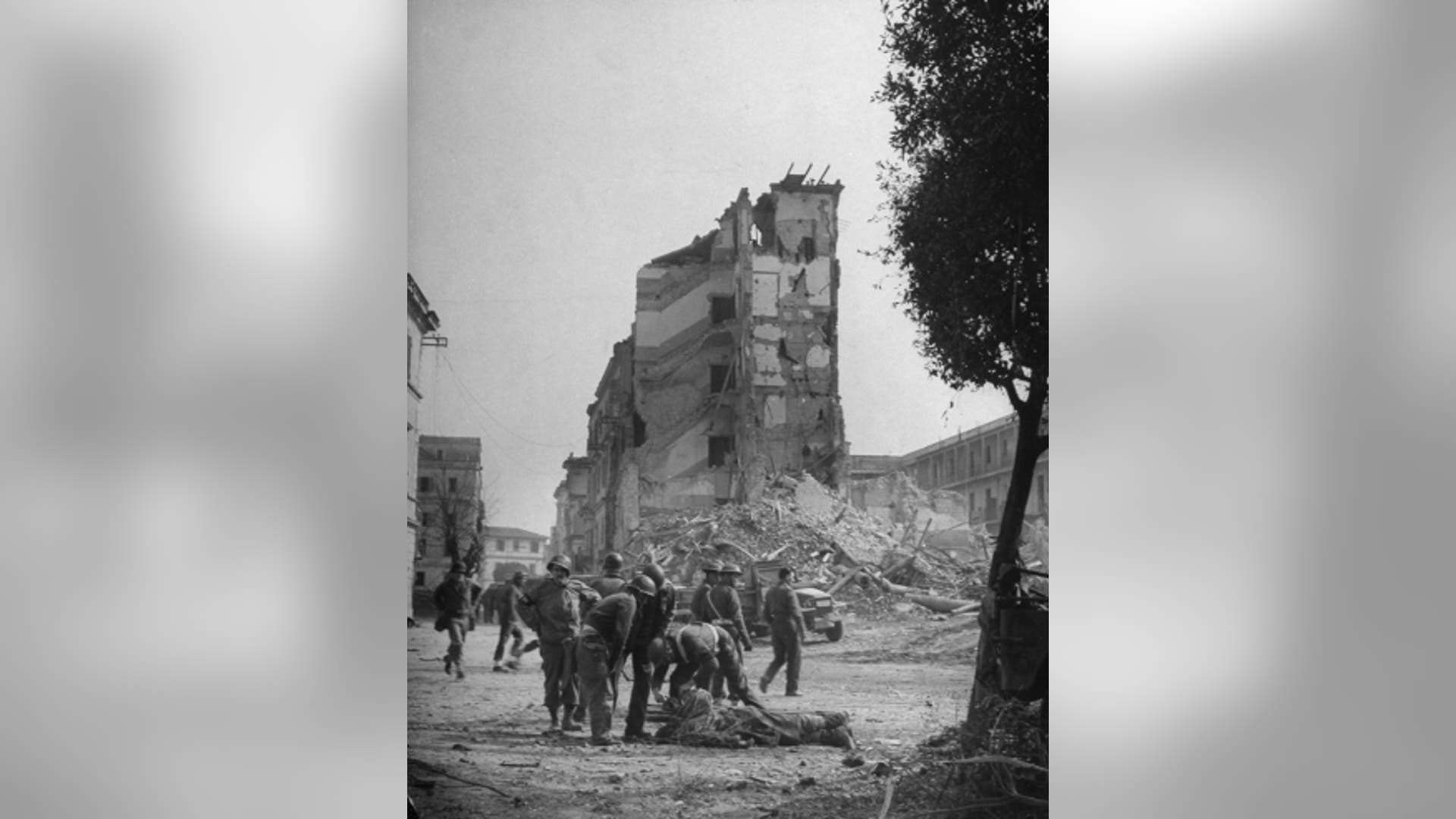 Checking the wounded