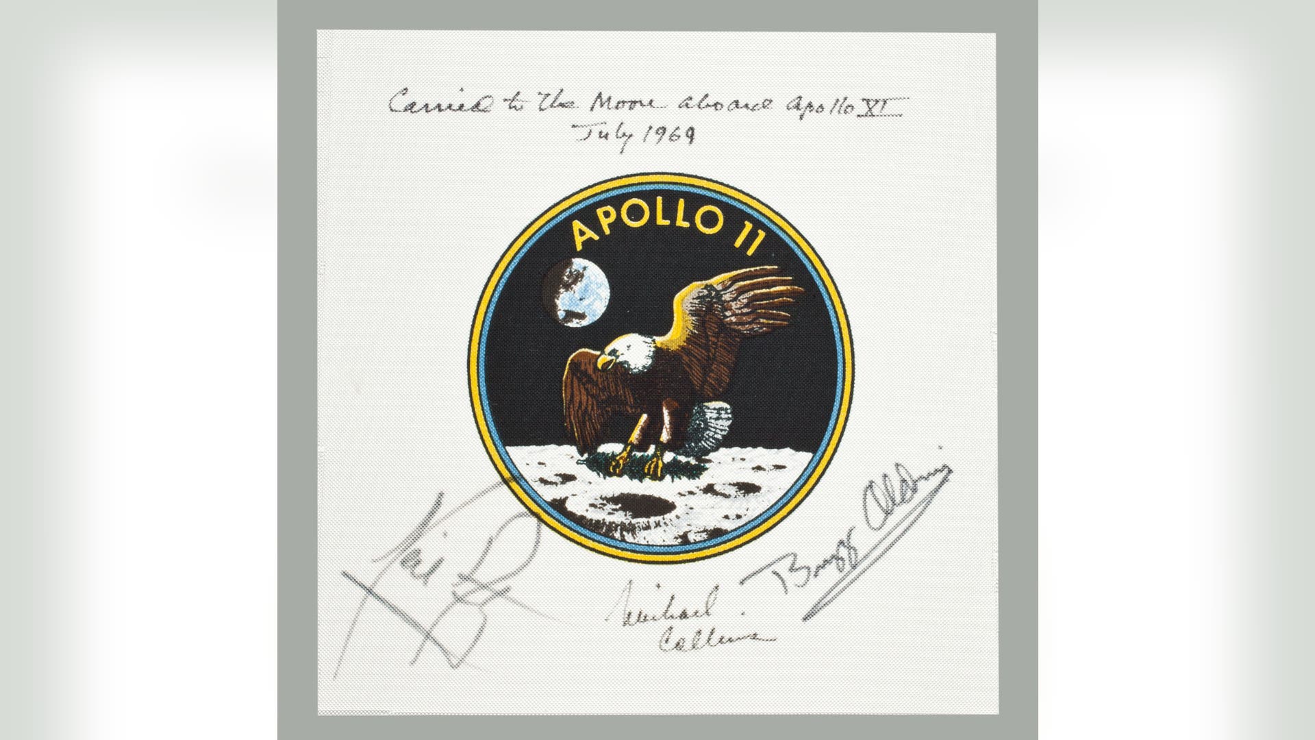 Bonhams_Space_Flown_Crew_Signed_Apollo_11_Emblem