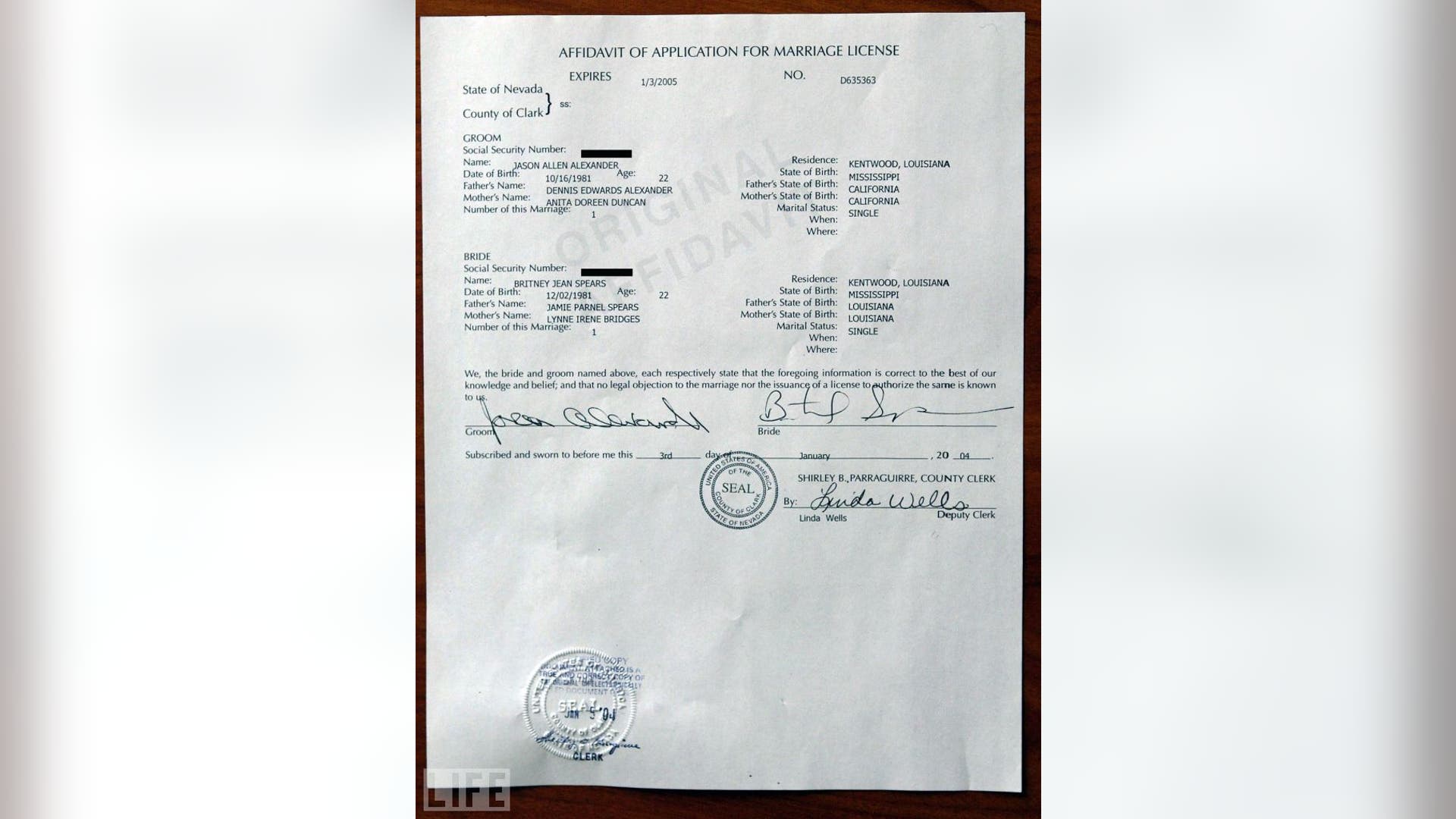 Britney Spears and Jason Allen Alexander