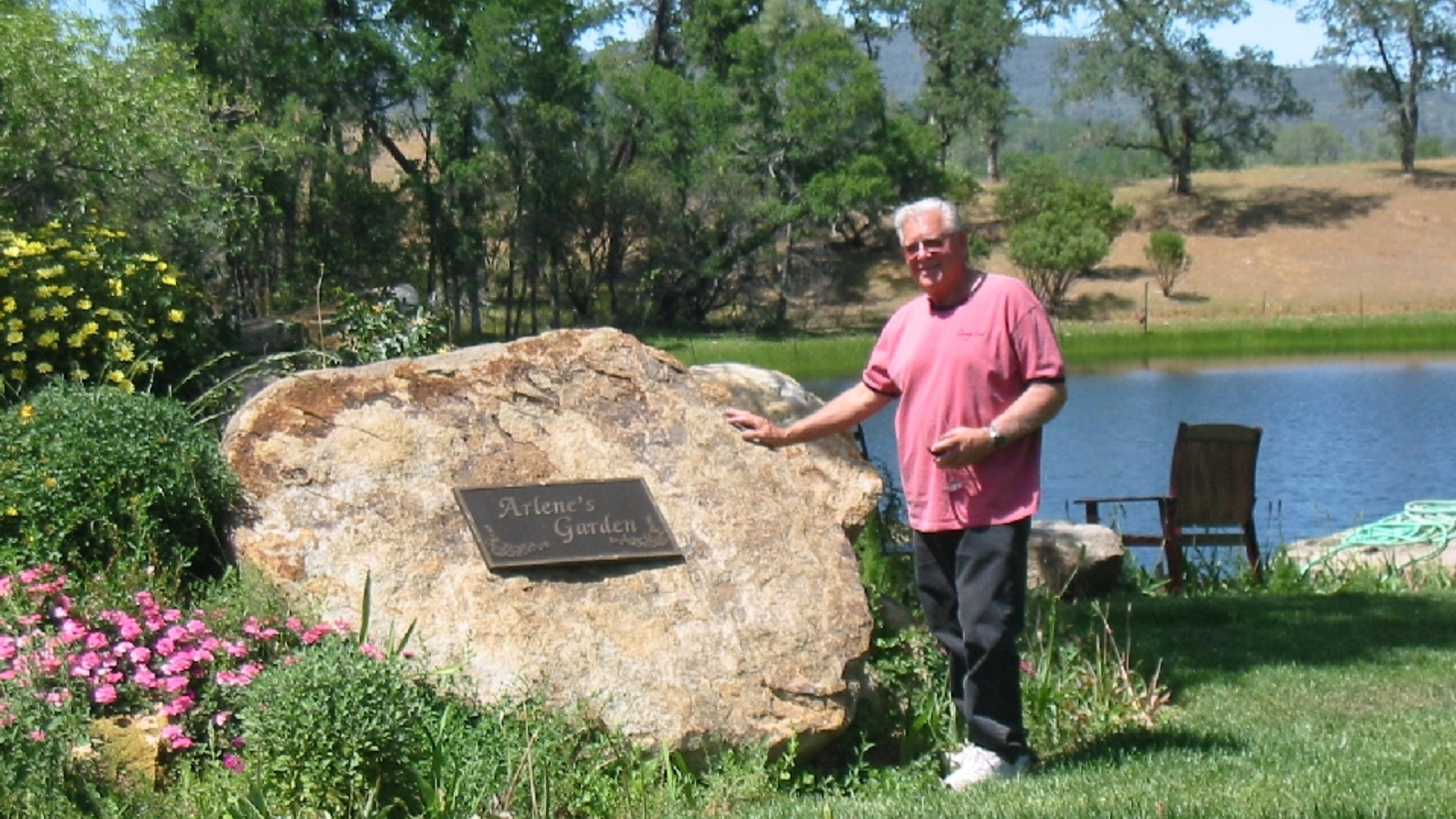 Budge in Arlene's Garden