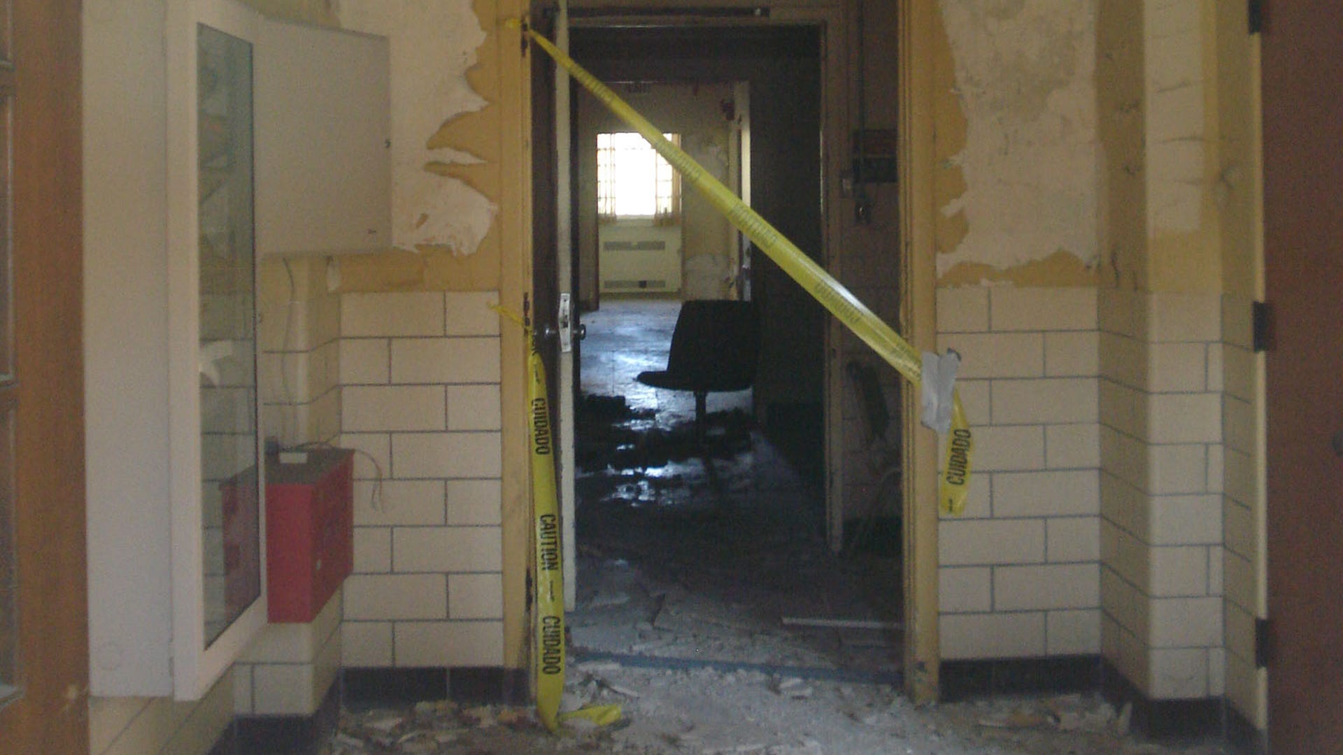 Caution Tape, Peeling Paint