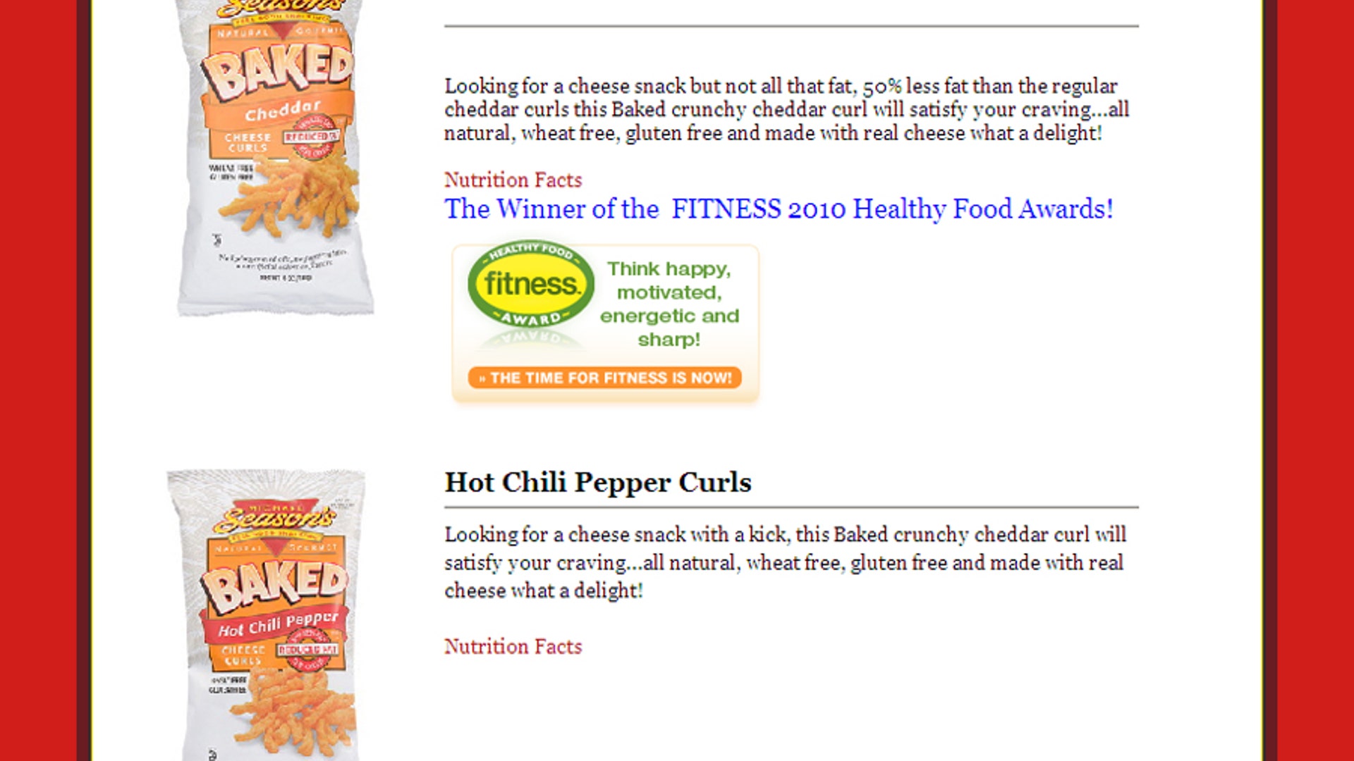 Michael Season's Baked Cheddar Cheese Curls