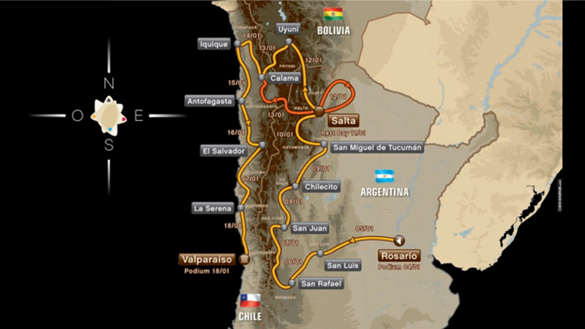 Dakar_Map_2014