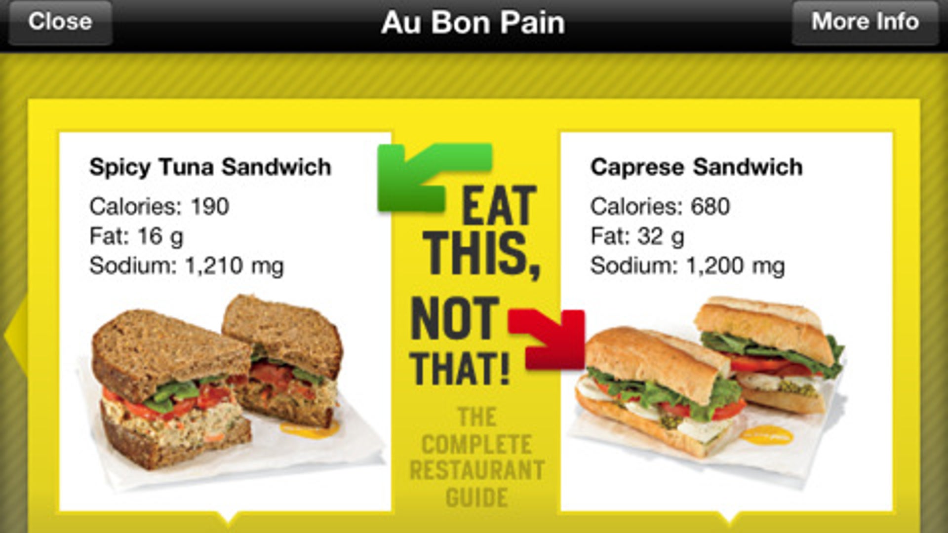 Eat This Not That App