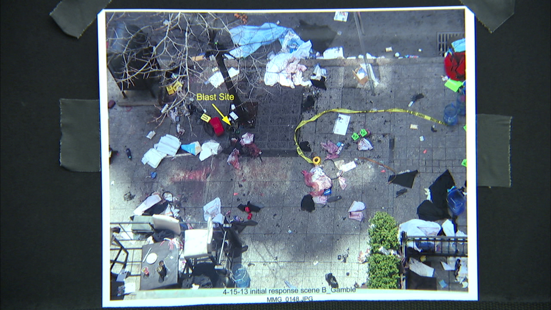 2013 Boston Marathon bombing blast site