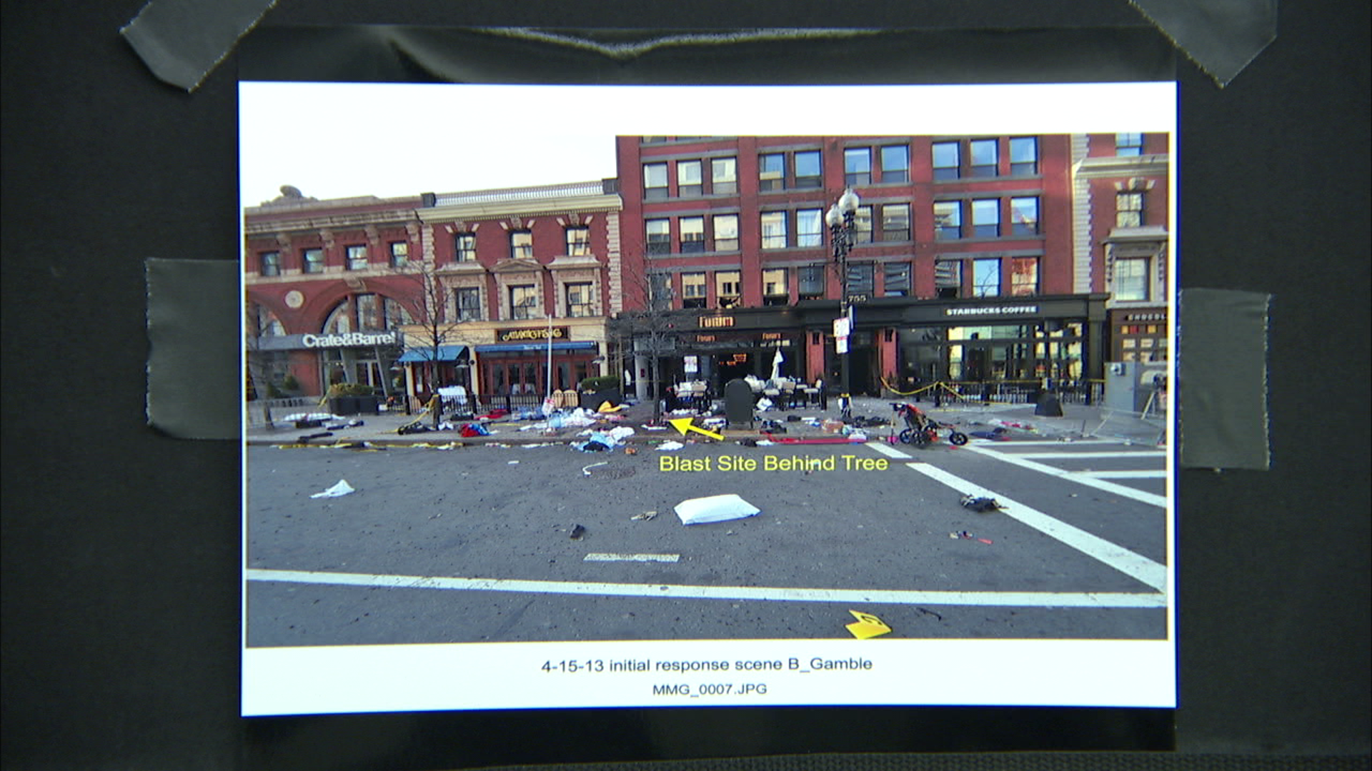 2013 Boston Marathon bombing blast site