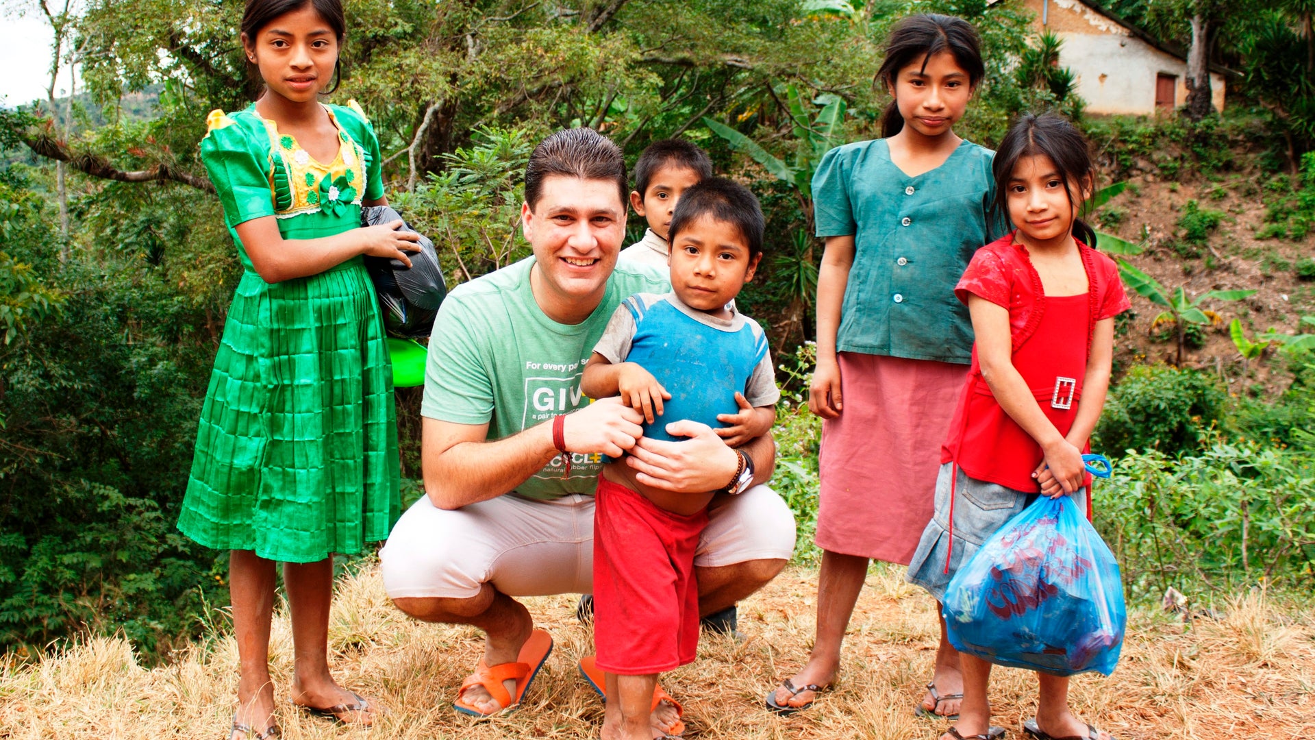 Flores_at_a_shoe_give_back_in_Guatemala_