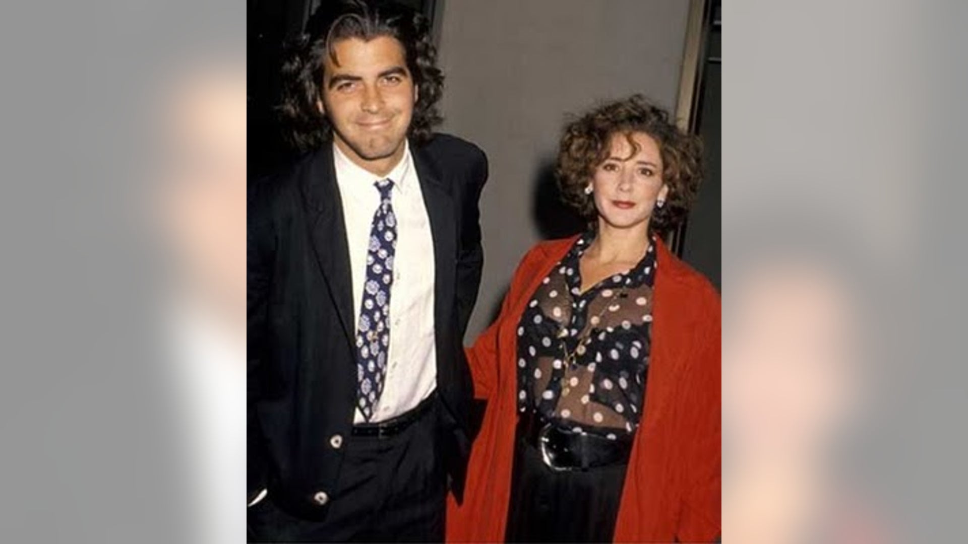 George Clooney and Talia Balsam