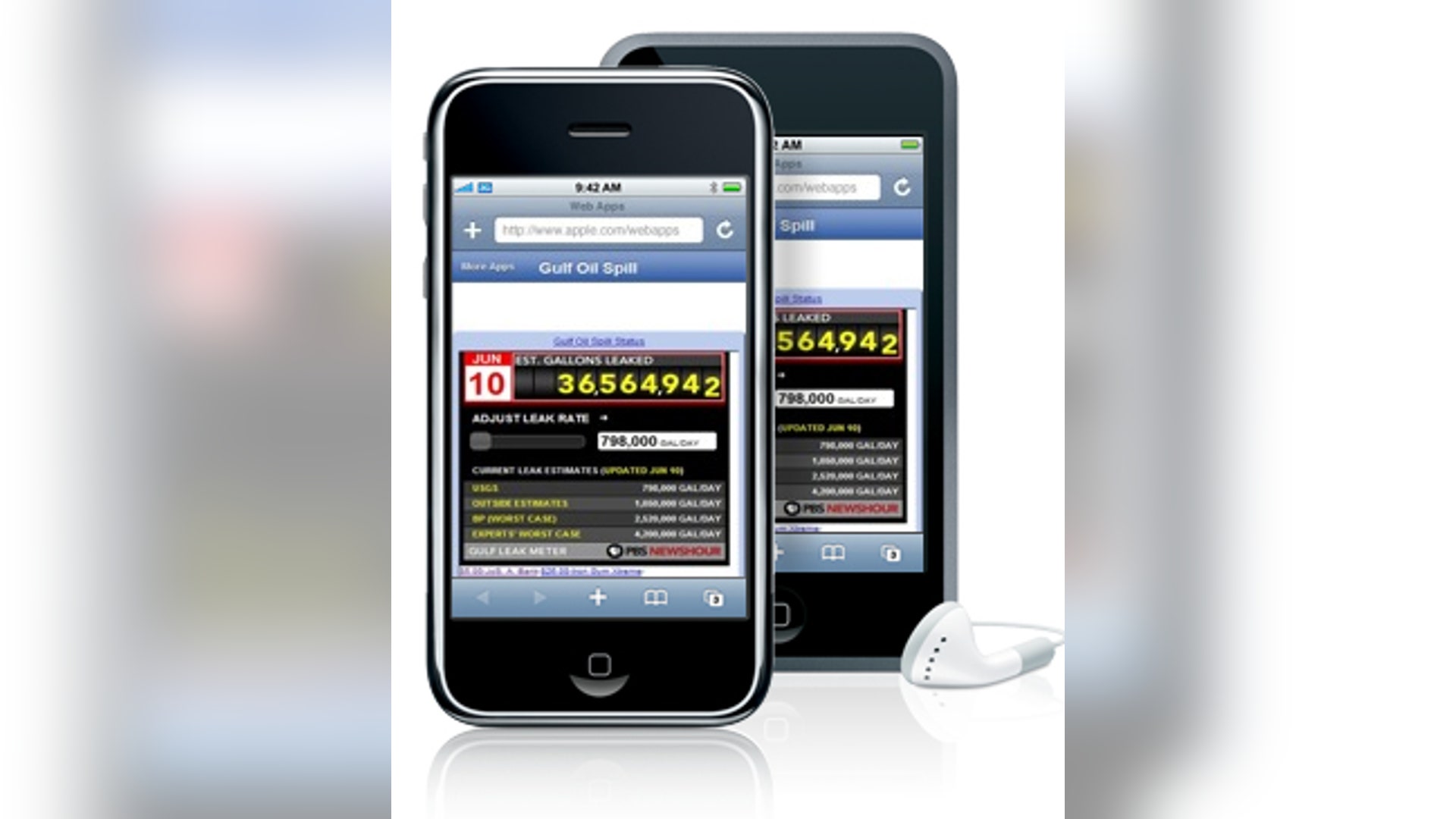 Web Apps: Gulf Oil Spill Status