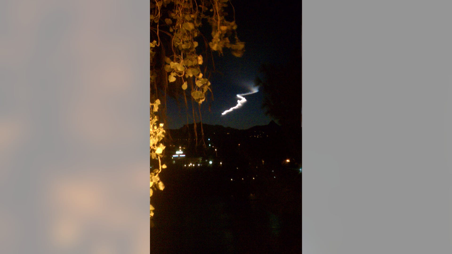 'It looked like a missile' 