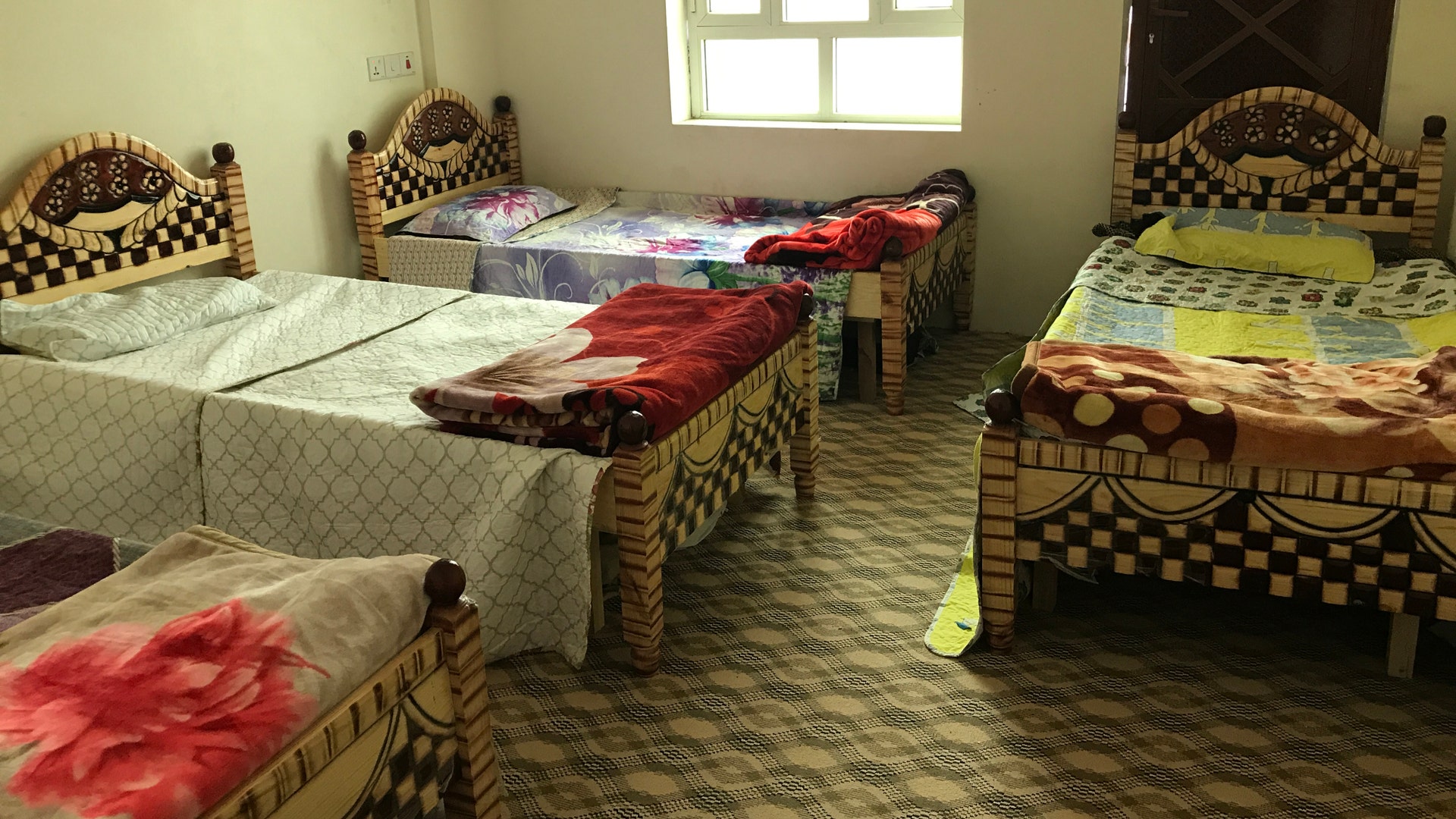 Each student at the KS Relief Center has their own place to sleep while they recover.