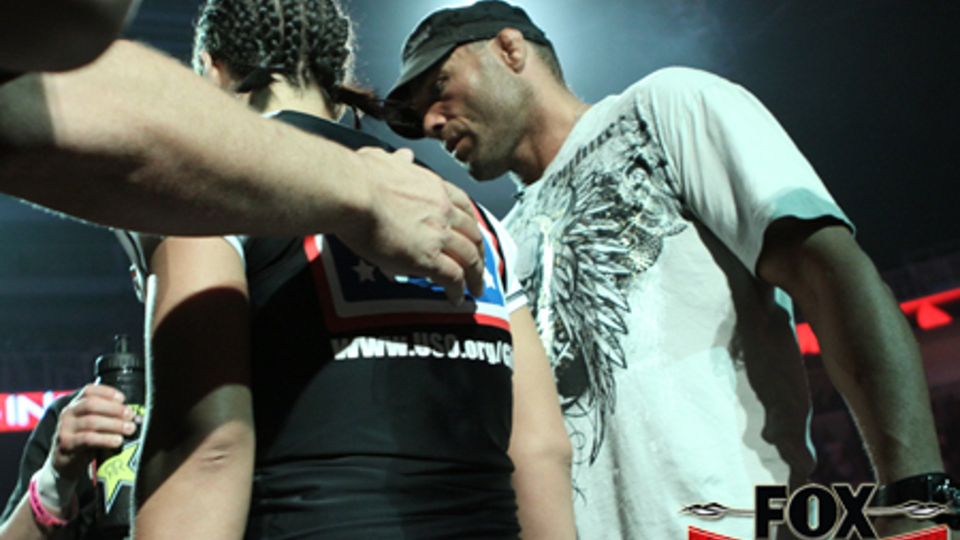 Strikeforce-Gina Carano and Randy Couture