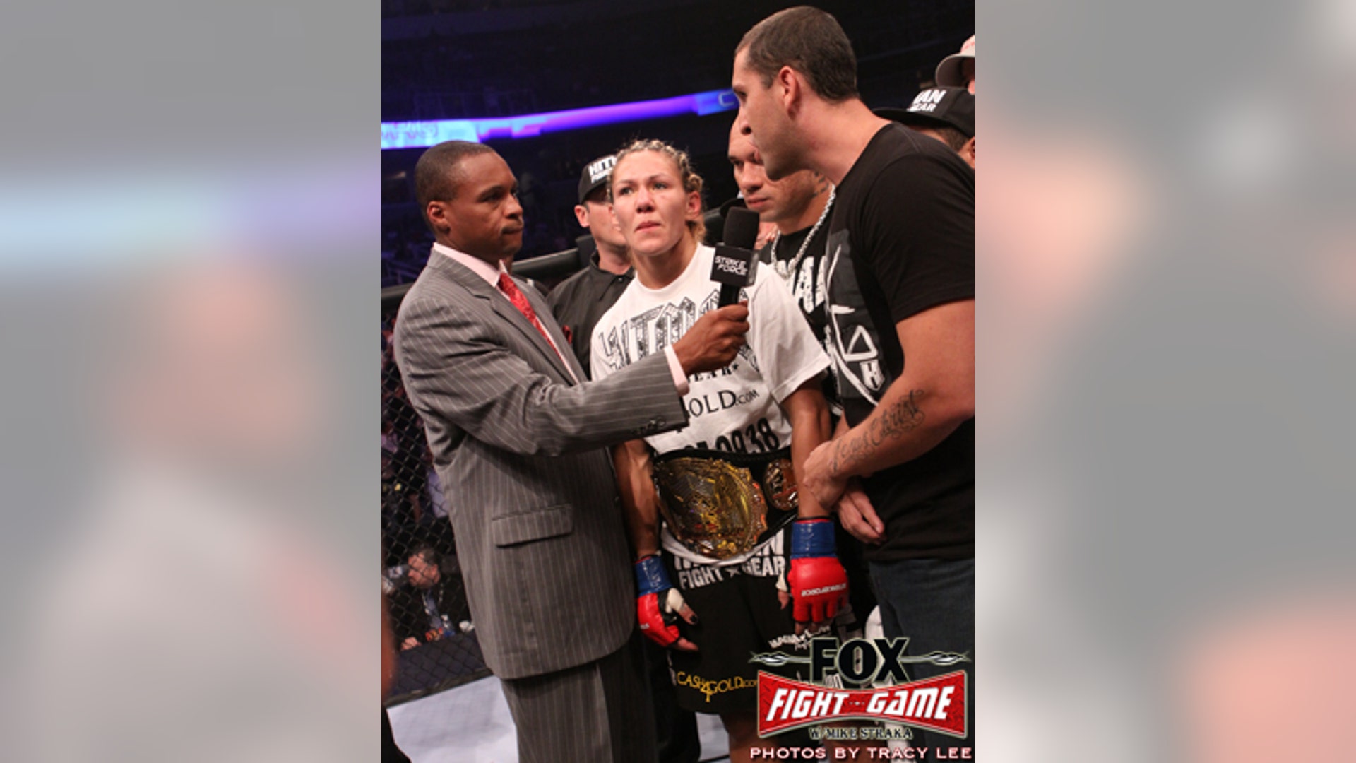 Strikeforce-Gus Johnson and Cris 'Cyborg' Santos