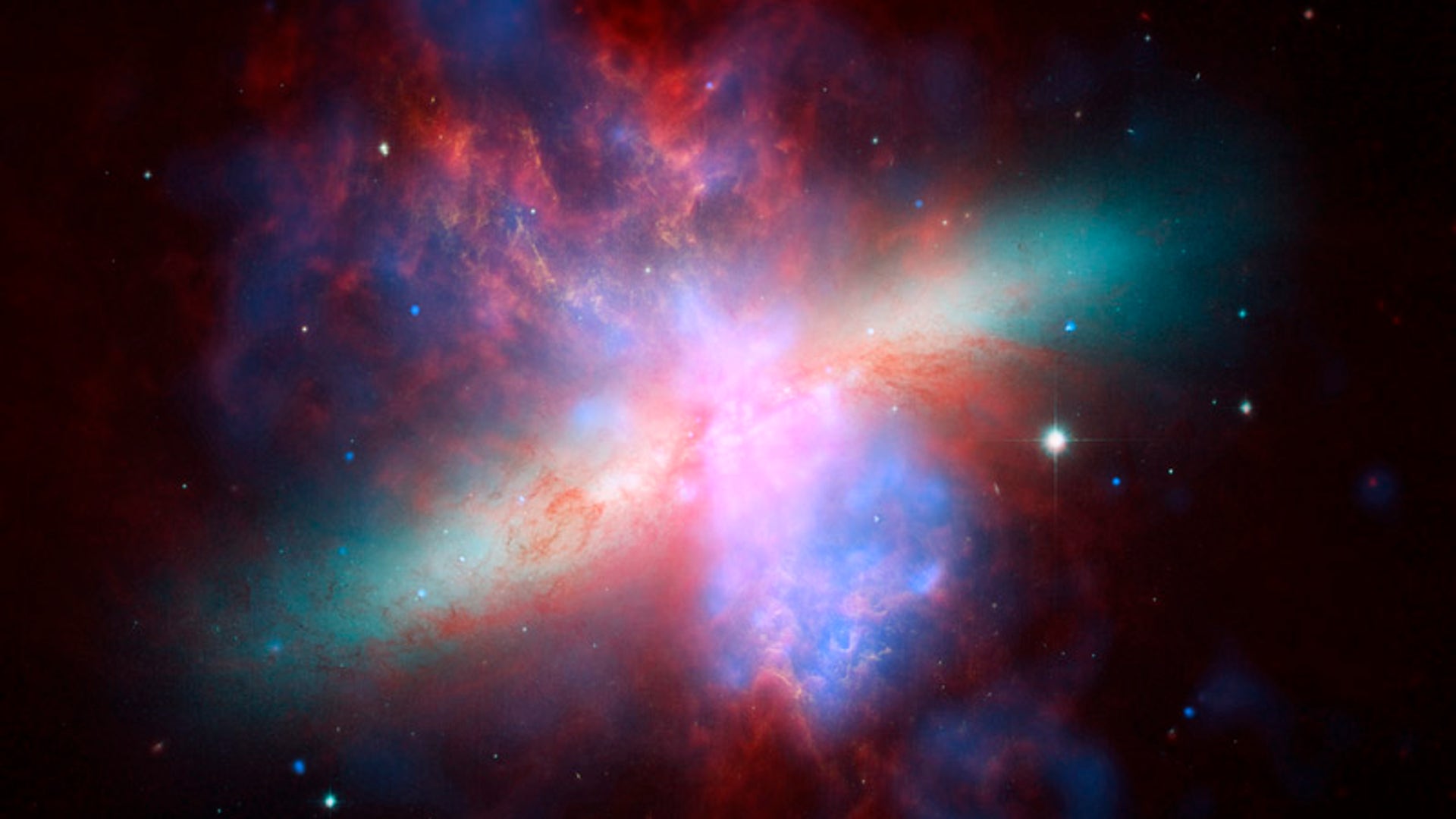 Infrared Image of M82