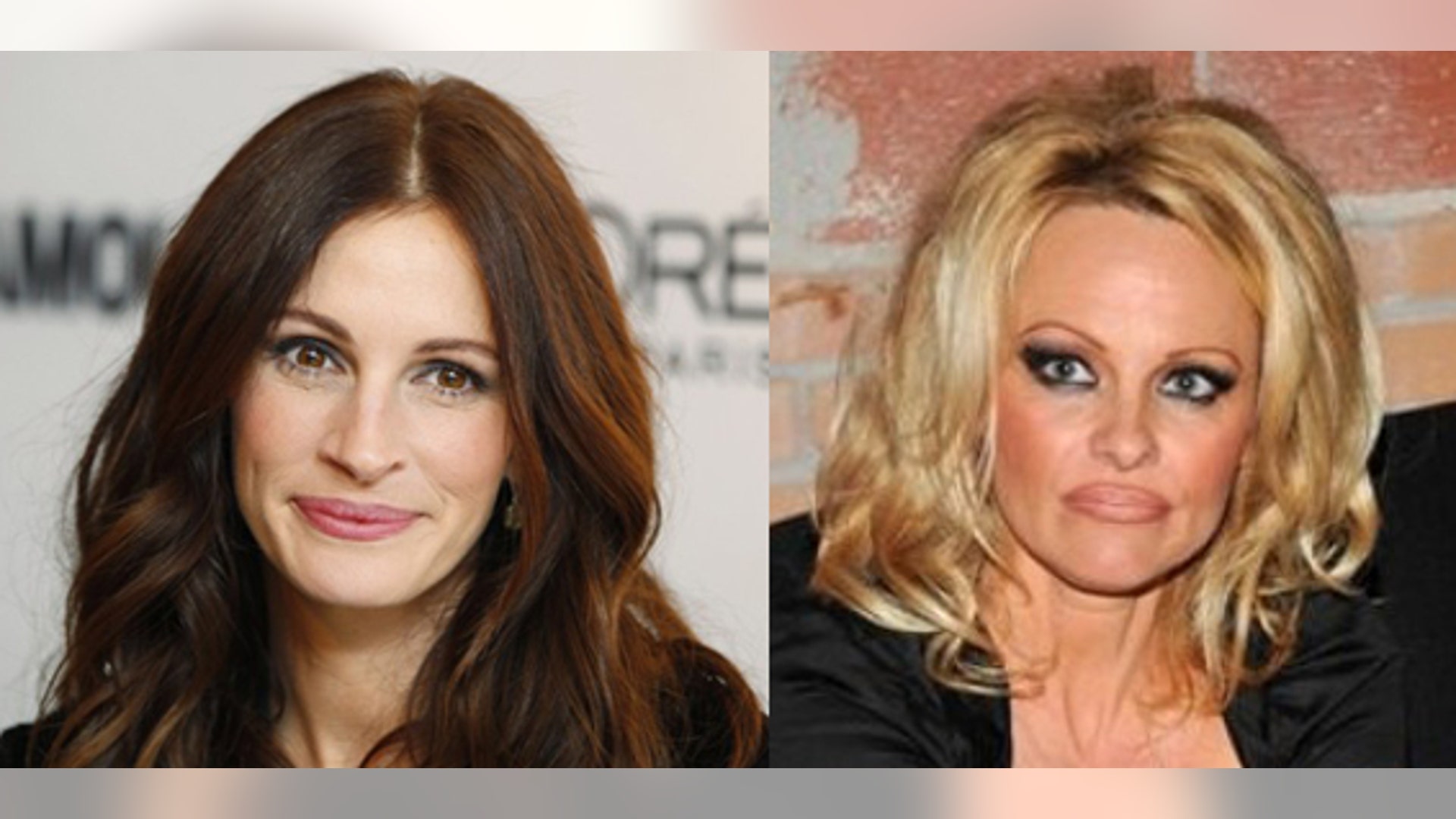 Julia Roberts and Pamela Anderson