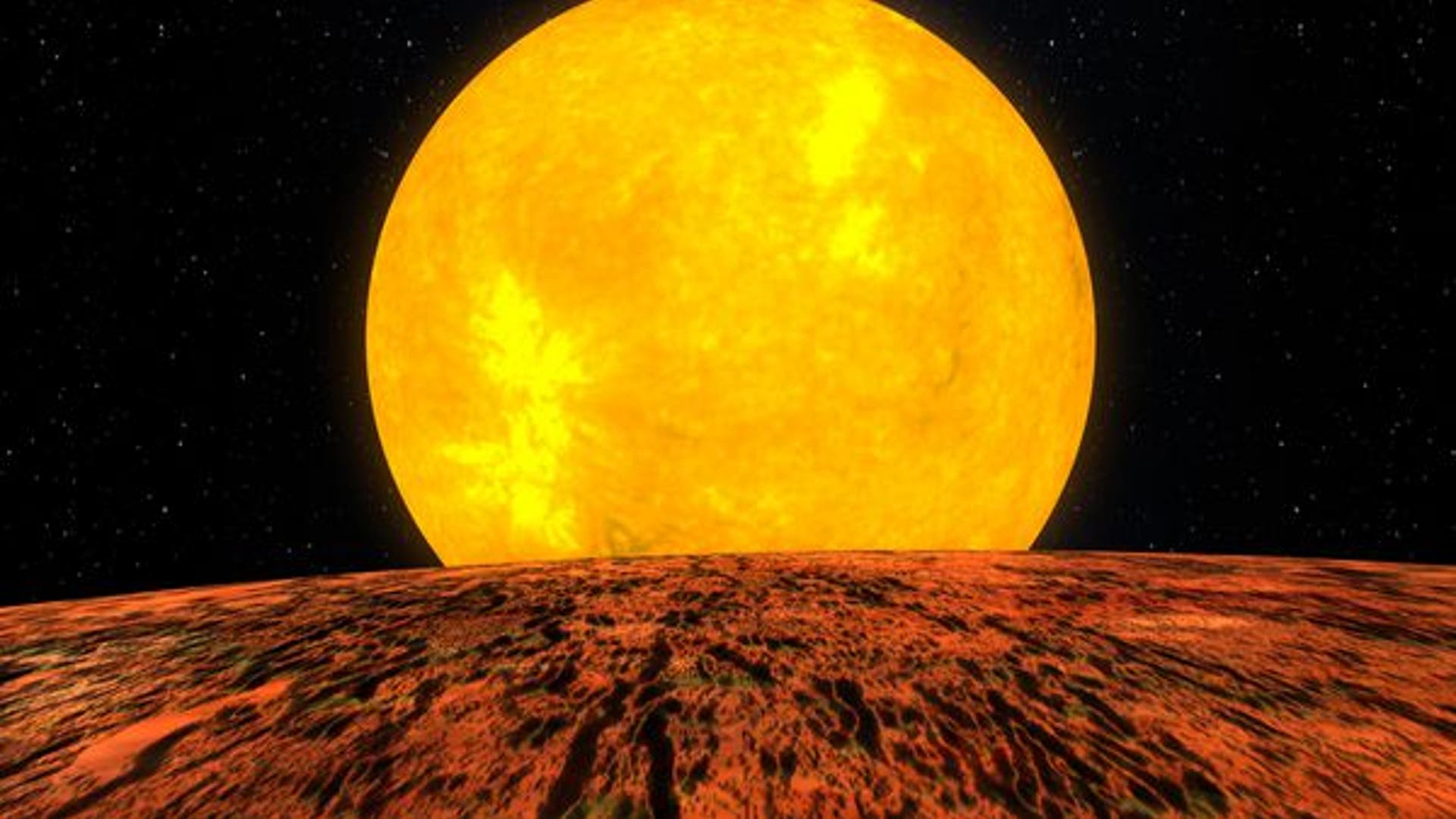 Imagined View from Planet Kepler-10b