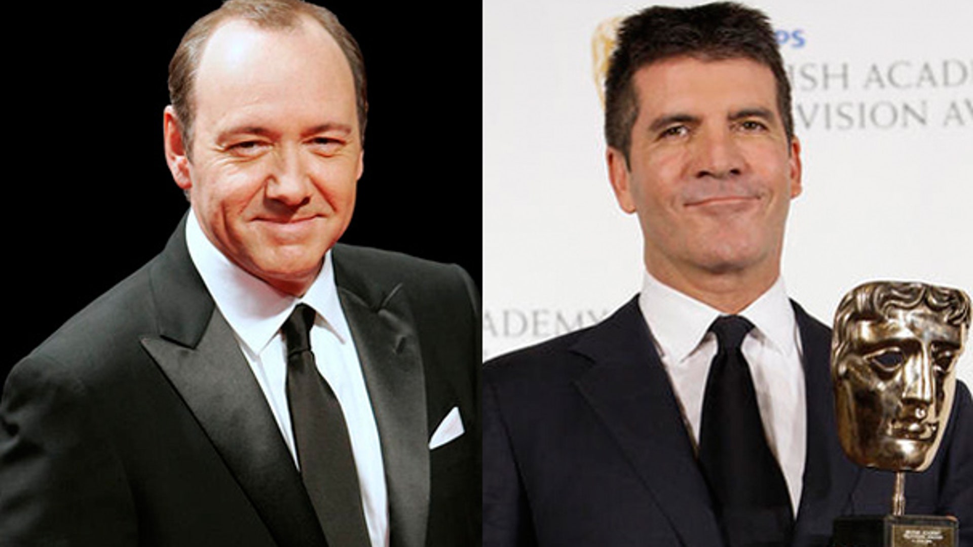 Kevin Spacey and Simon Cowell