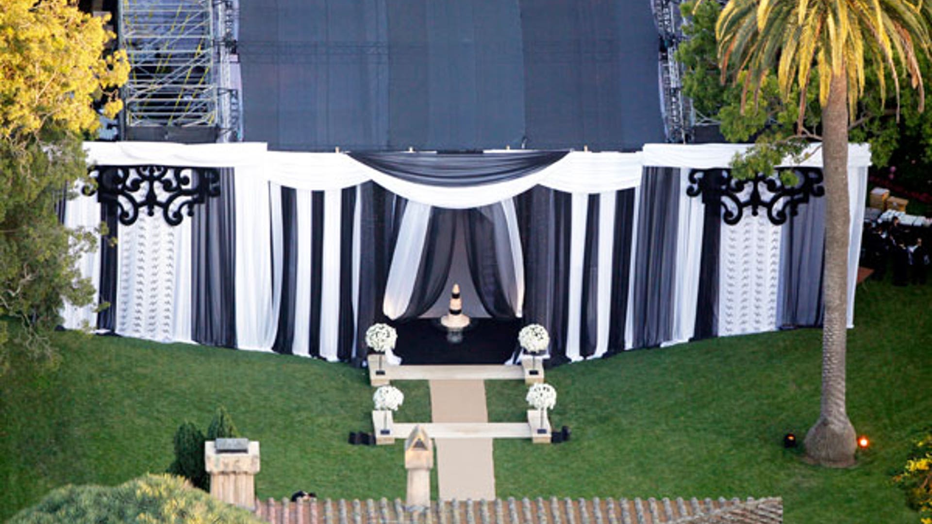 Kim K Wedding Tent Aerial x17