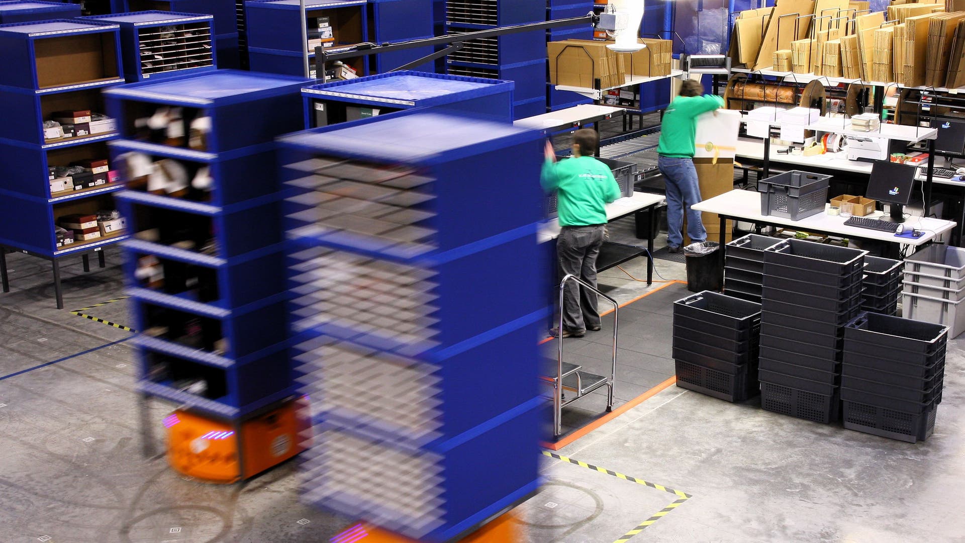 Robots Around Us: Kiva Systems warehouse bot