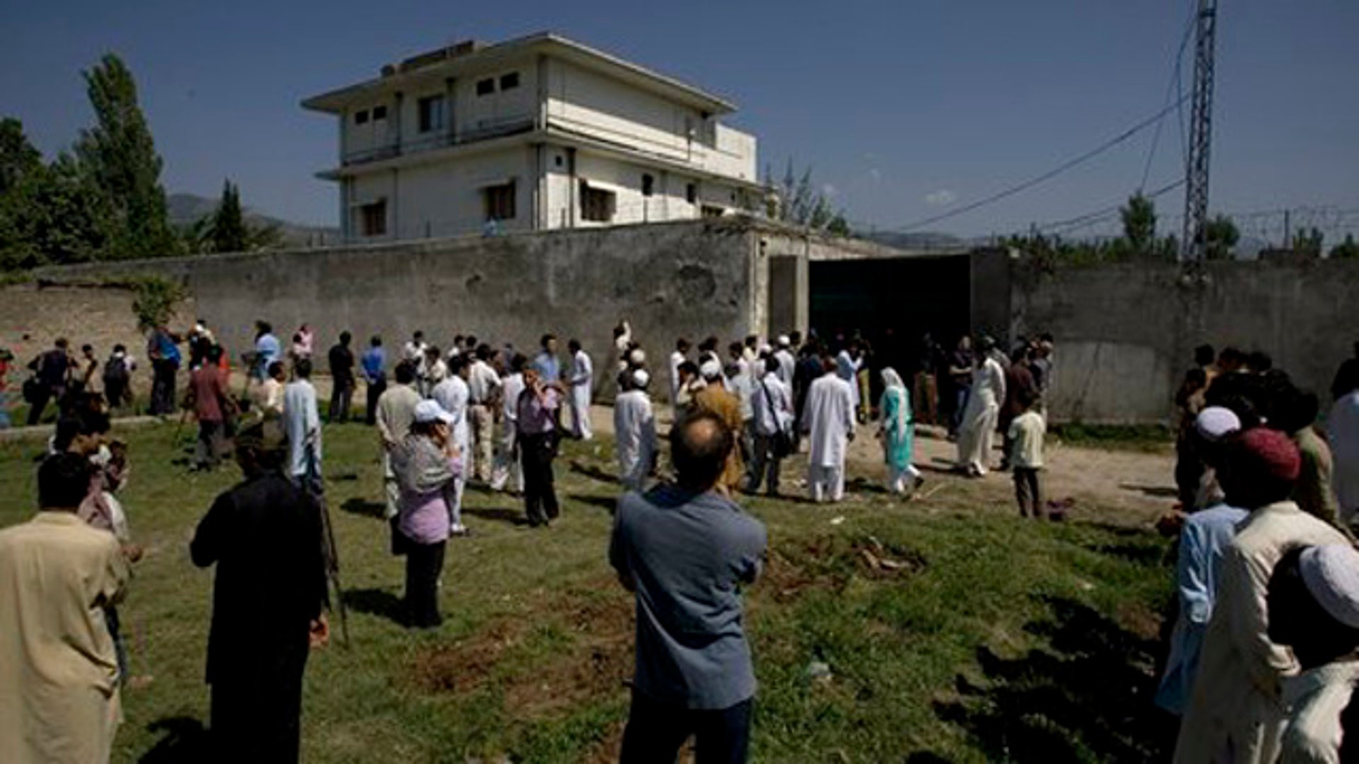 Local People Outside Compound