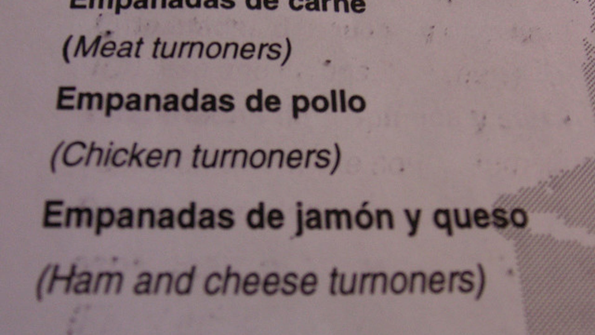 Spanglish Meat Turnoners