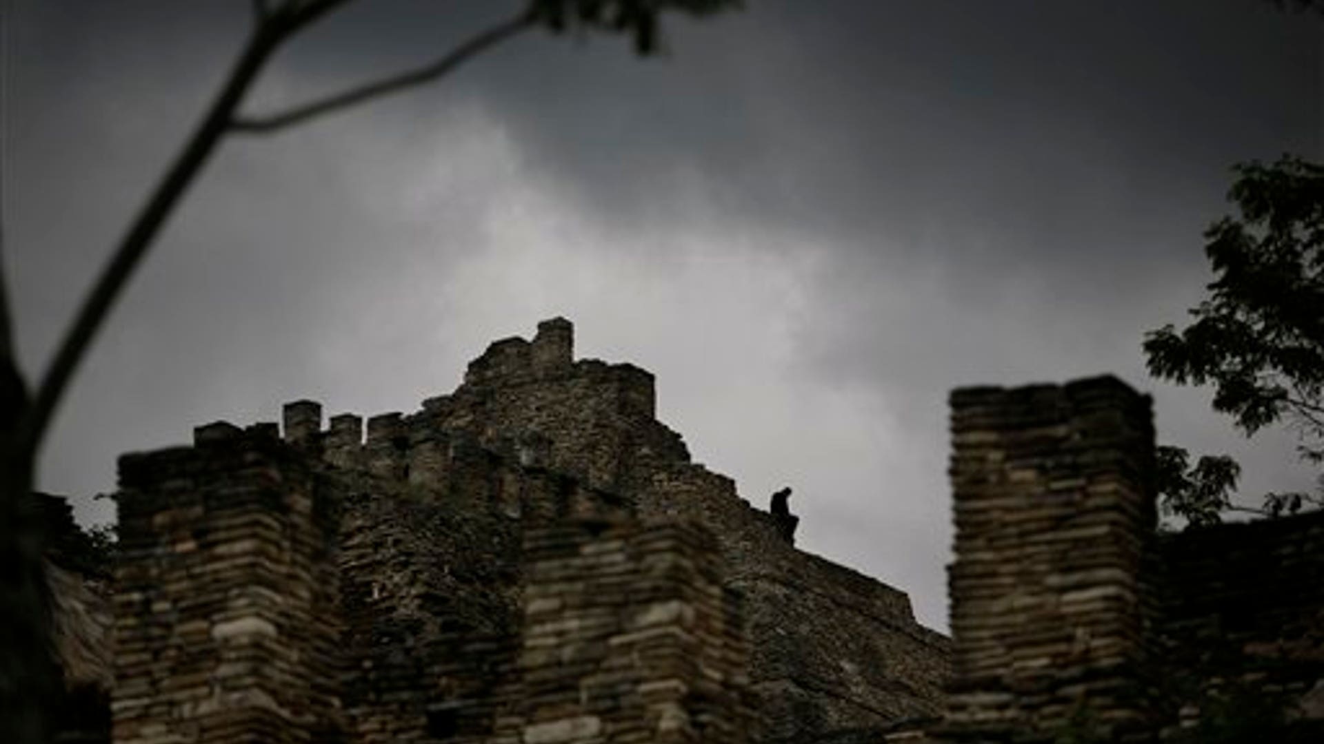 Dark Skies over Mayan Site