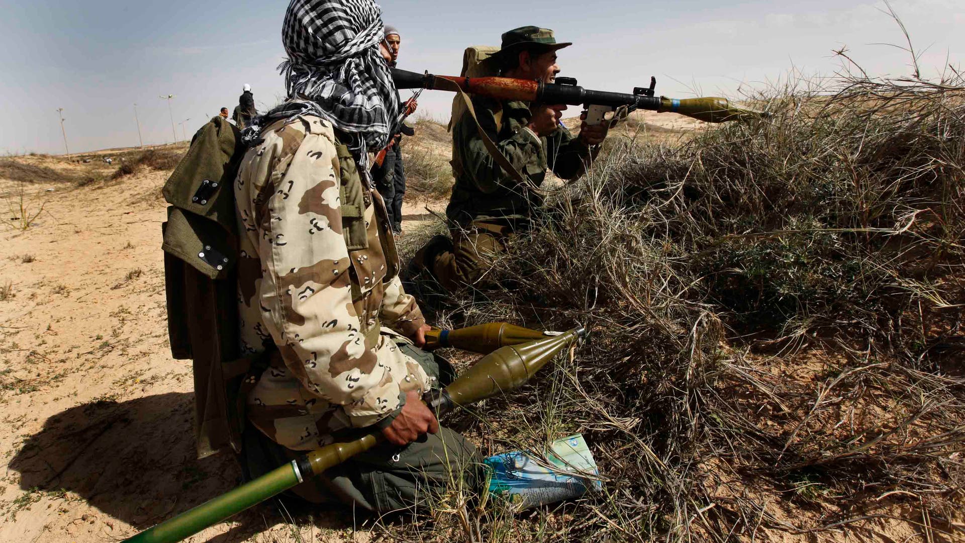 Mideast Libya Rocket Launchers