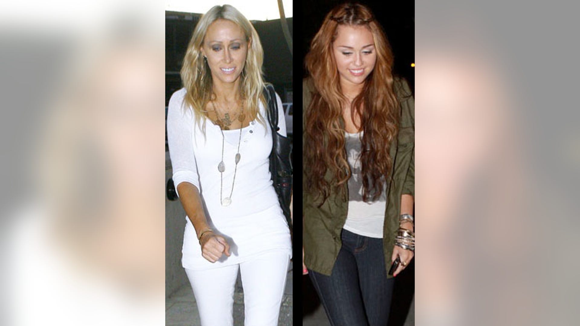 Tish Cyrus and Miley