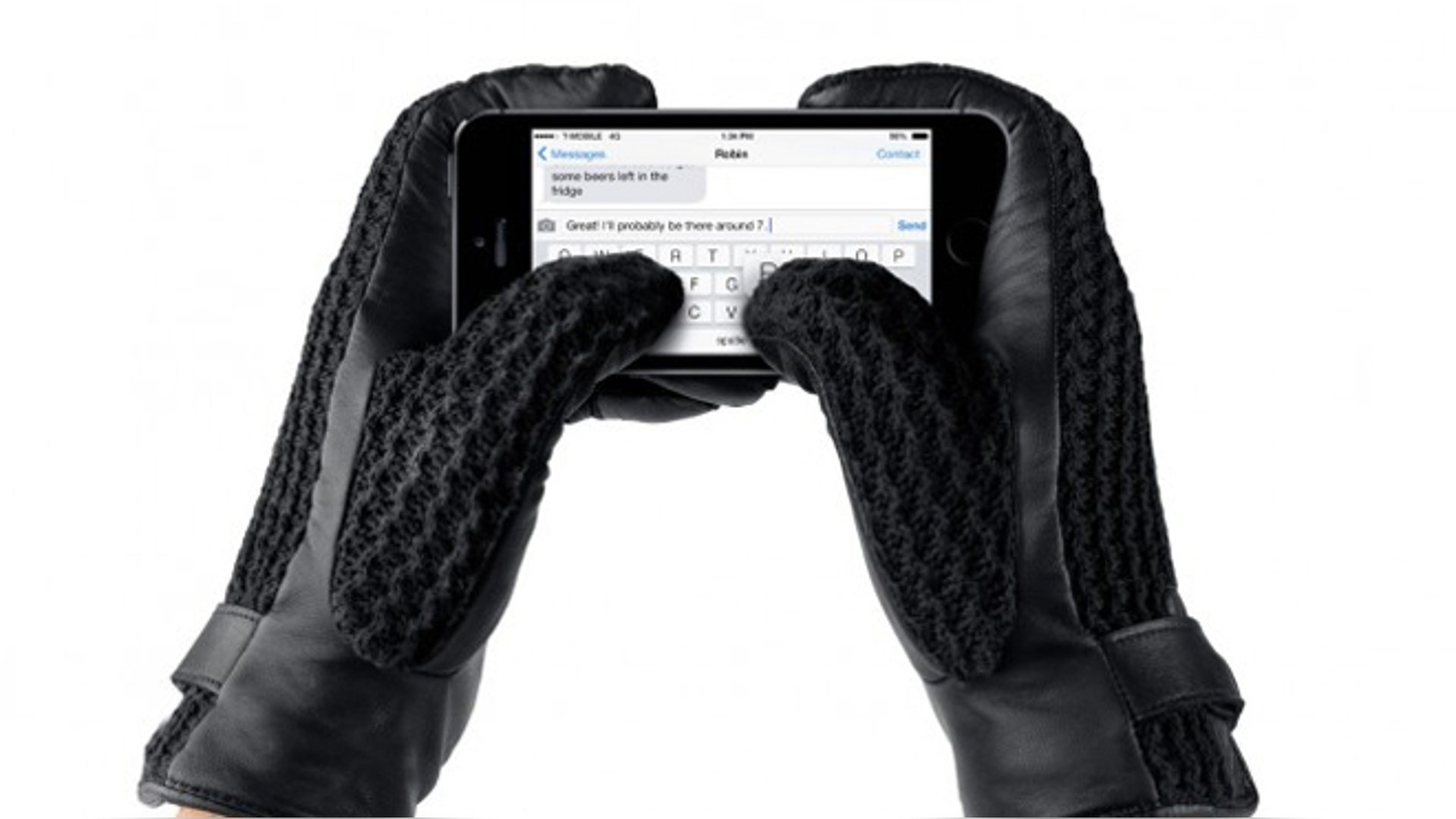 Mujjo Leather Crochet Touchscreen Gloves ($123)