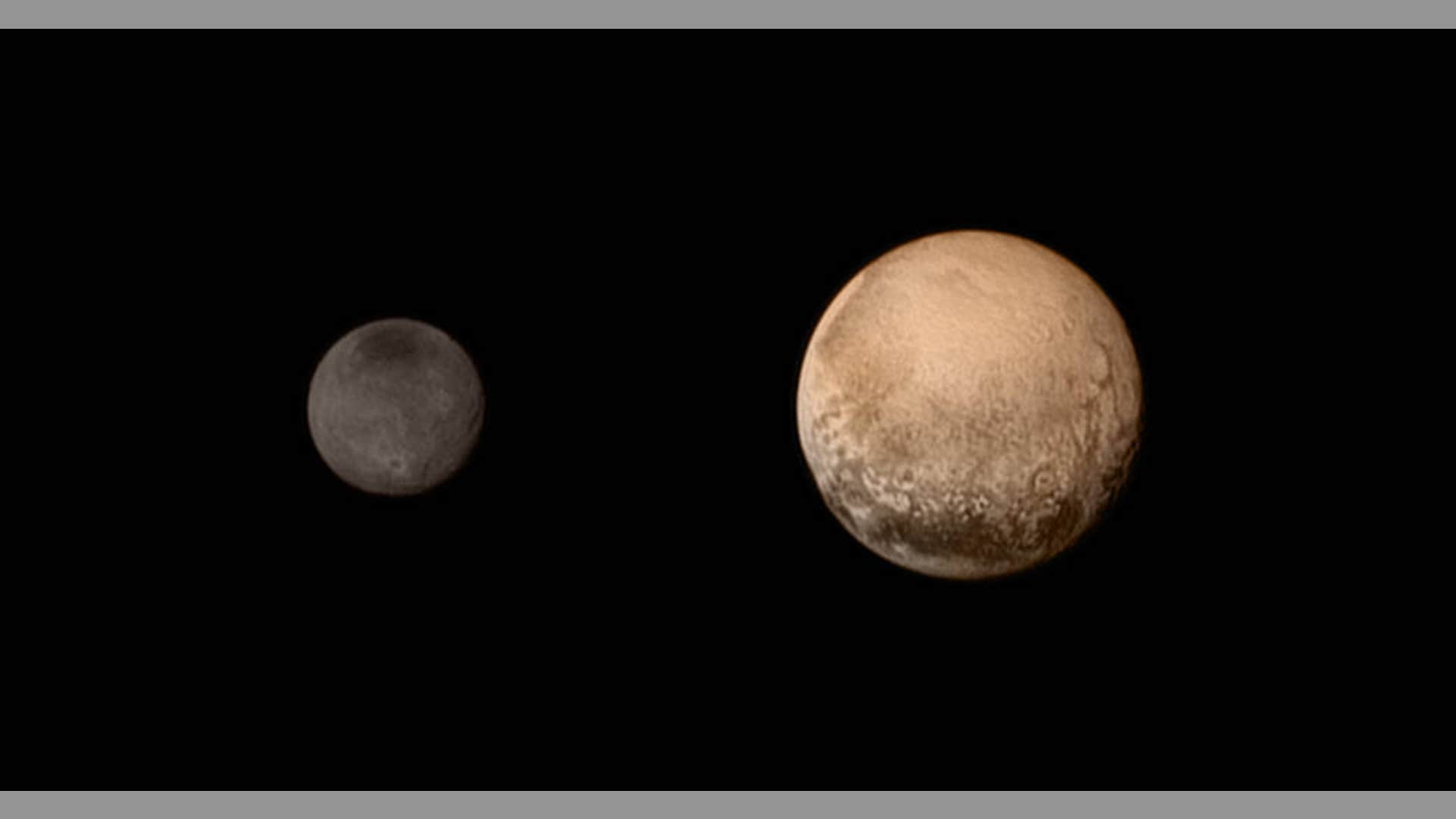 Pluto and its moon Charon