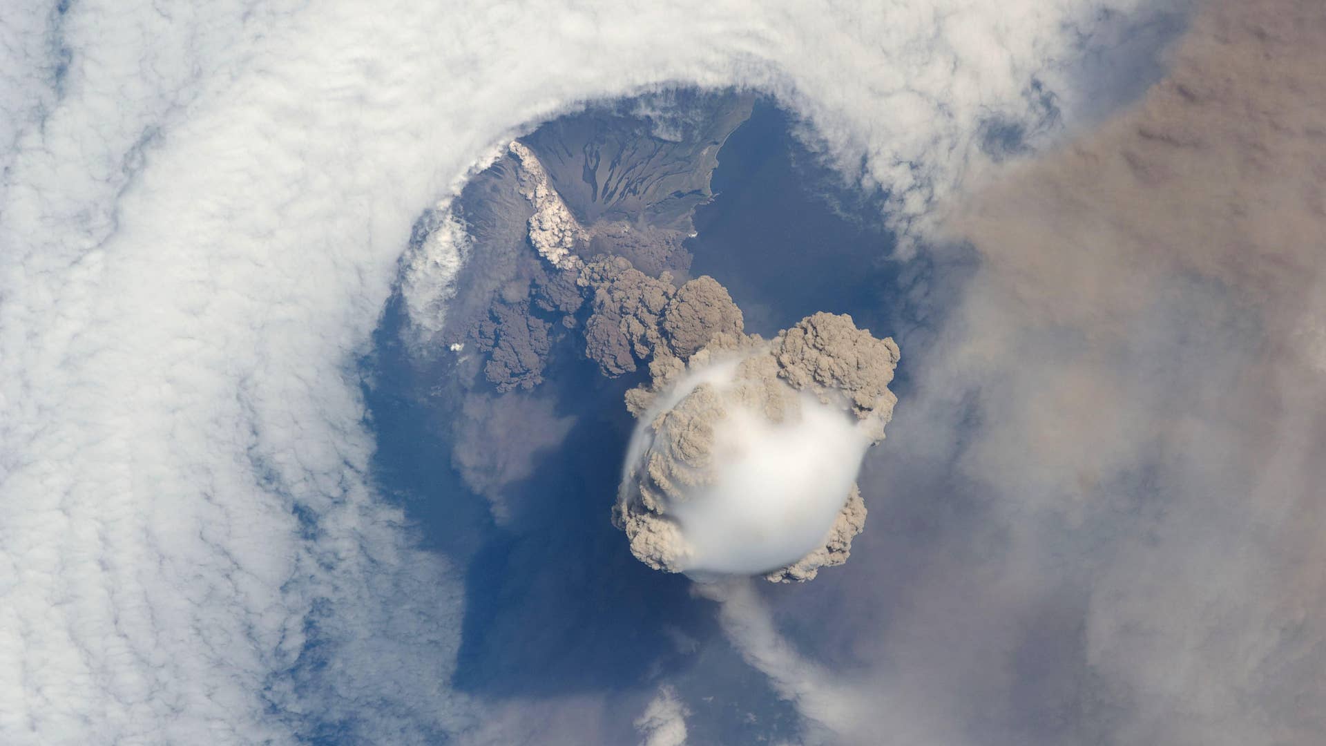 Sarychev Volcano Erupts