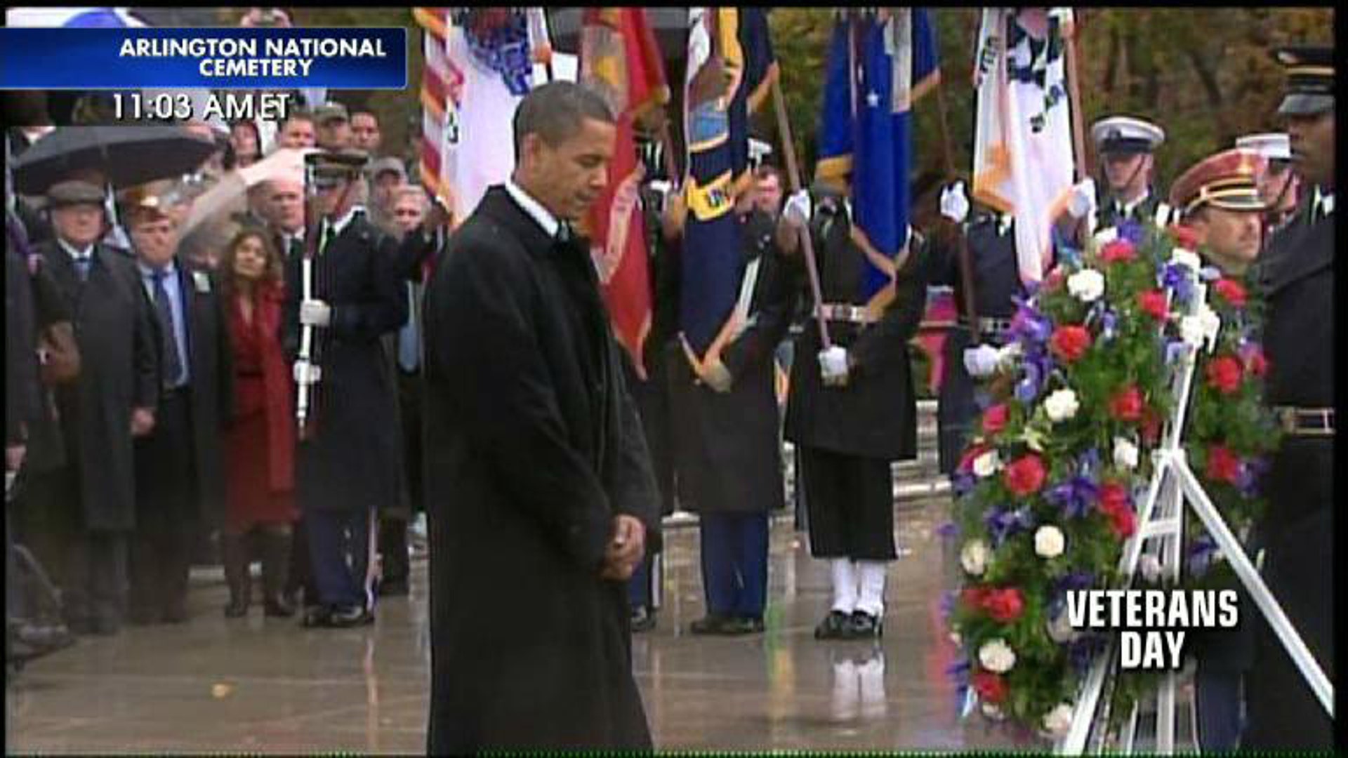 Obama and Wreath 